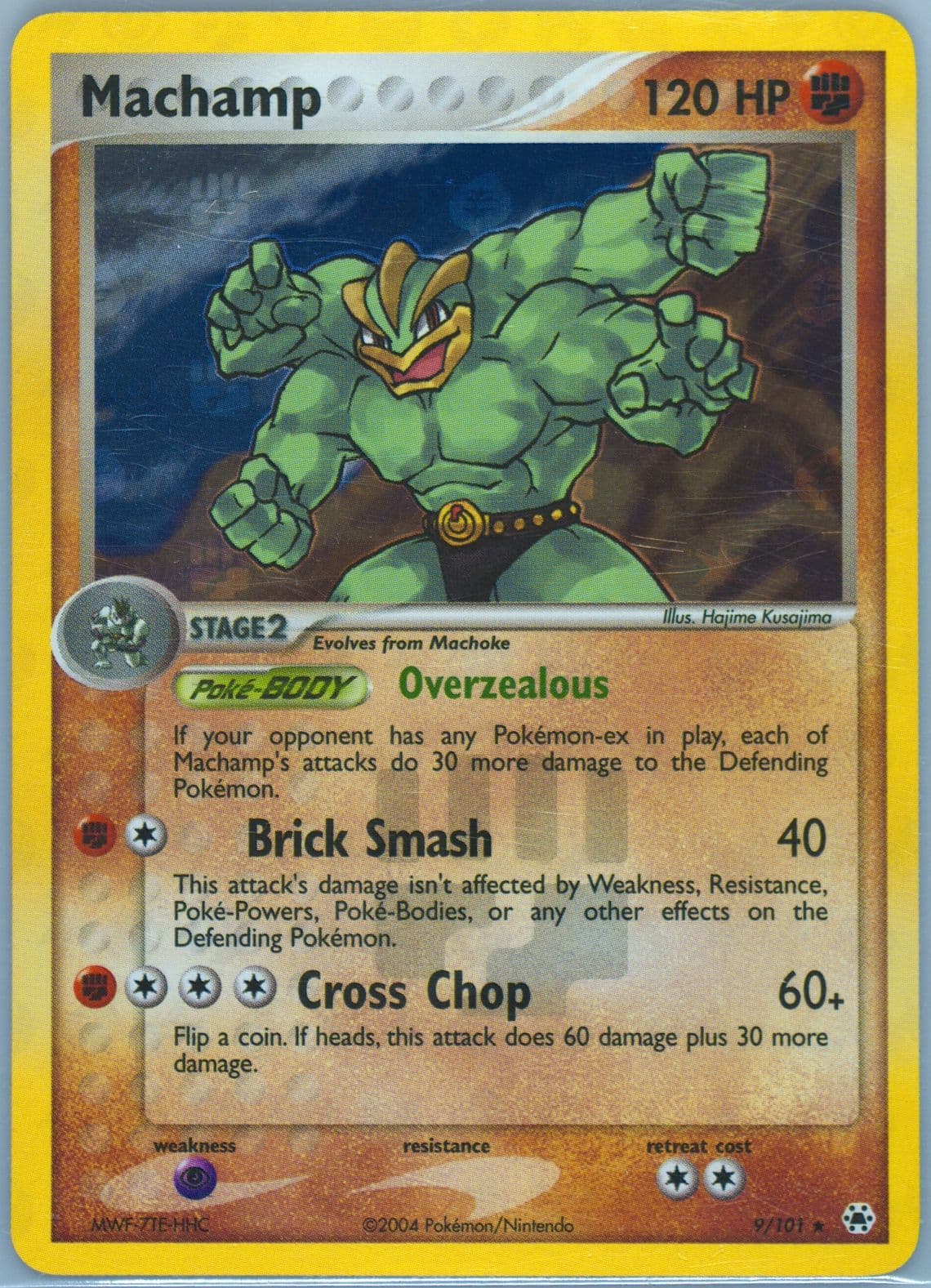 Machamp-Reverse Foil (9) 2004 Pokemon EX Hidden Legends