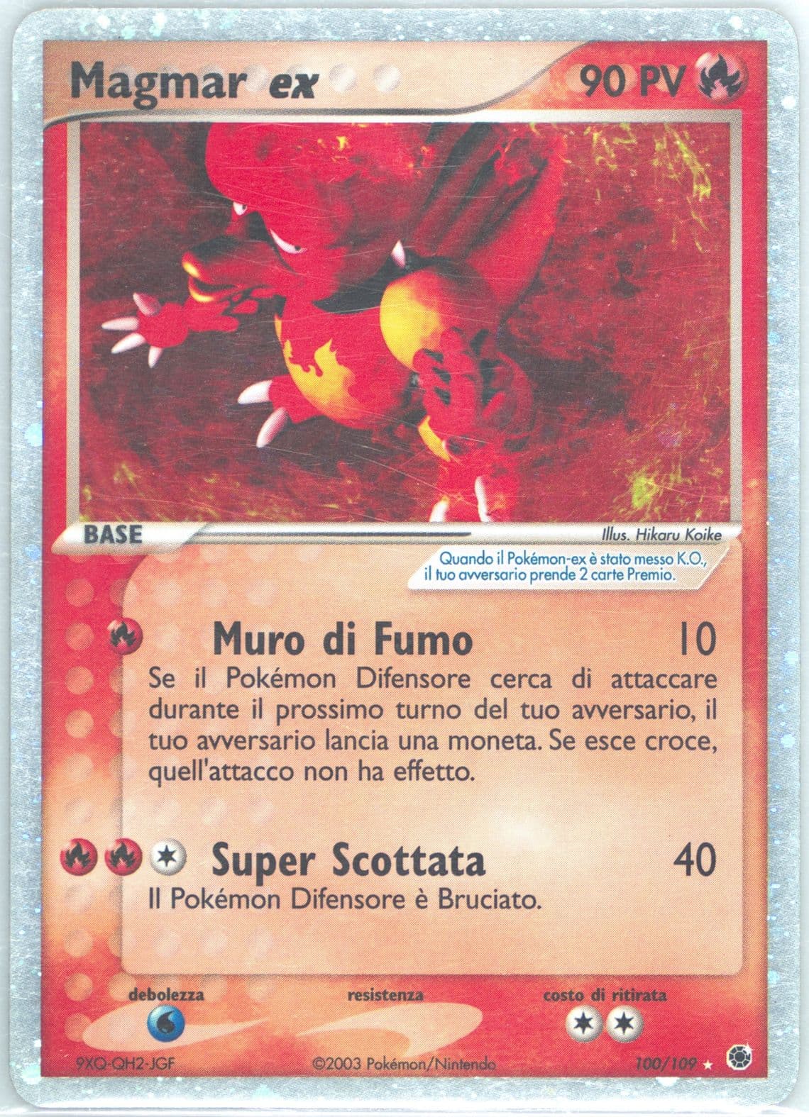 Magmar EX-Holo Italian (100) 2003 Pokemon EX Ruby & Sapphire