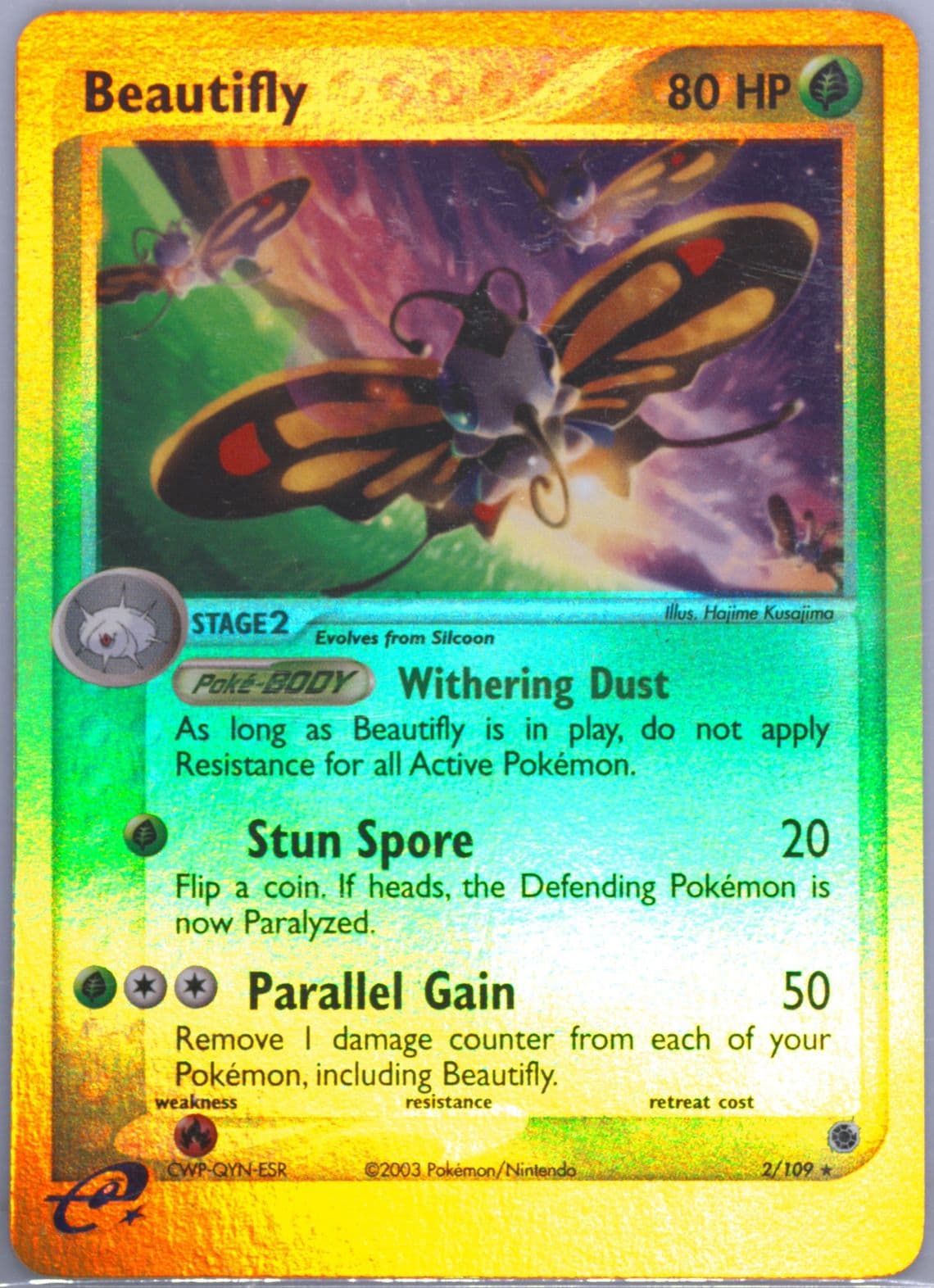 Beautifly-Reverse Foil (2) 2003 Pokemon EX Ruby & Sapphire