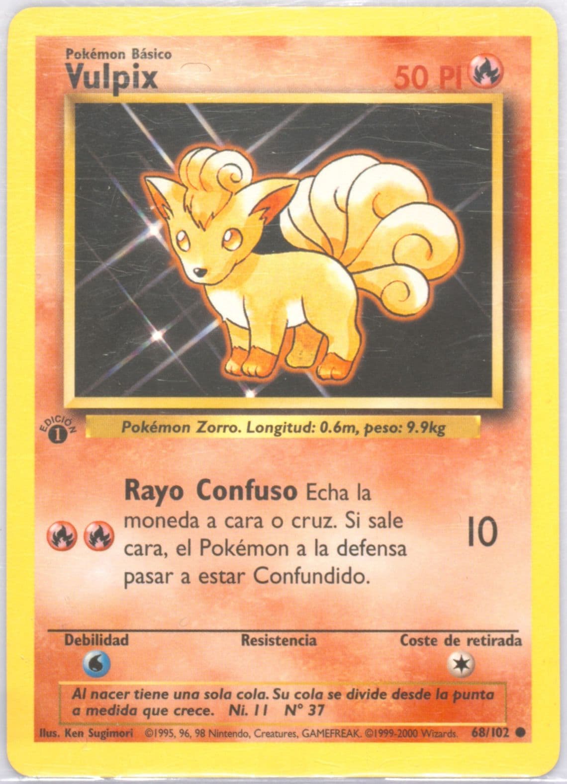 Vulpix 1st Edition (68) 1999 Pokemon Spanish