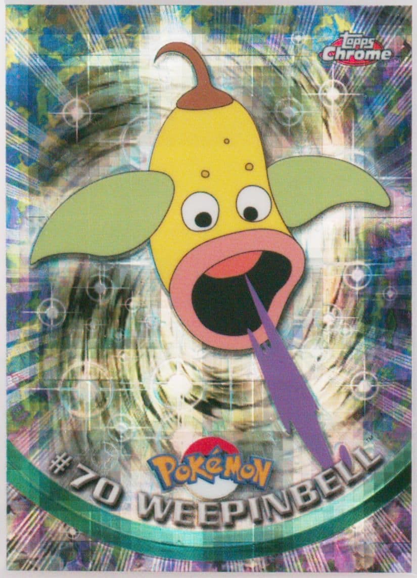 Weepinbell Tekno (70) 2000 Topps Chrome Pokemon T.V.