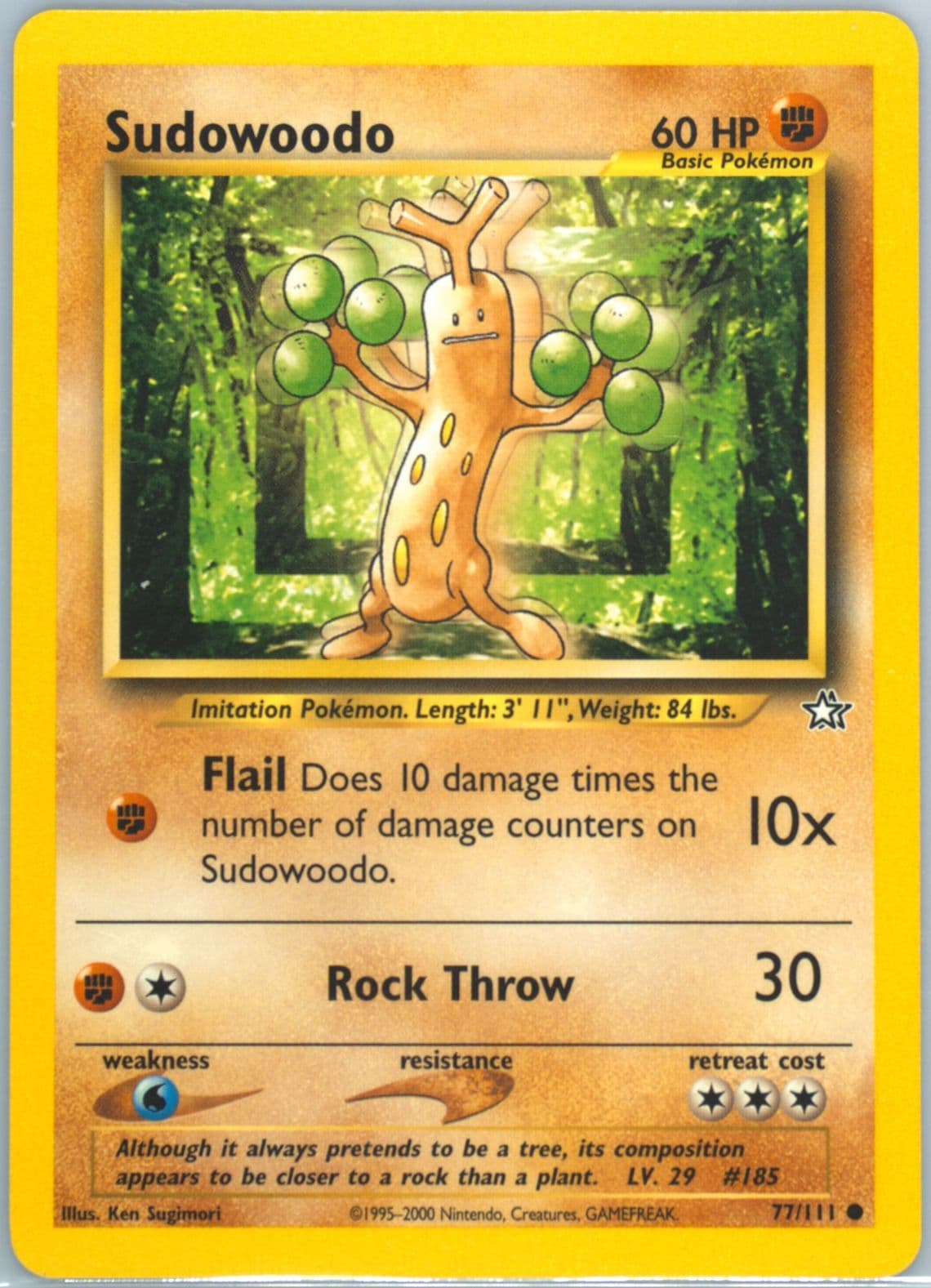 Sudowoodo (77) 2000 Pokemon Neo Genesis