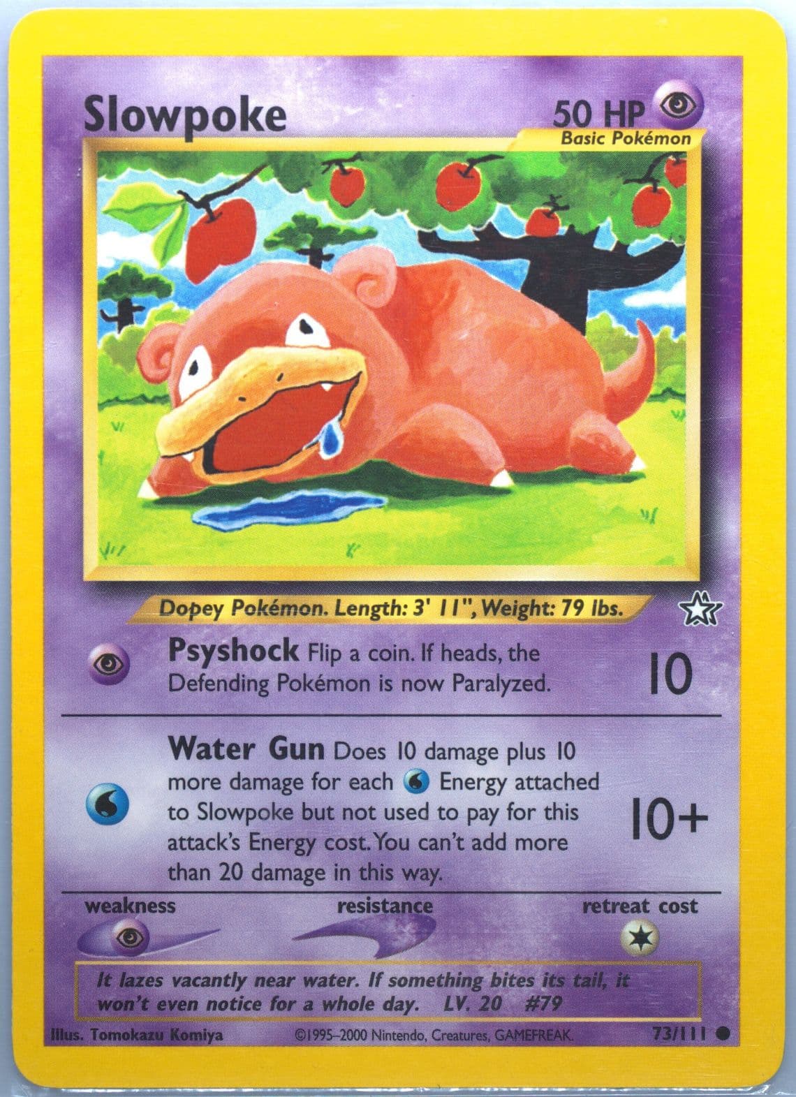 Slowpoke (73) 2000 Pokemon Neo Genesis