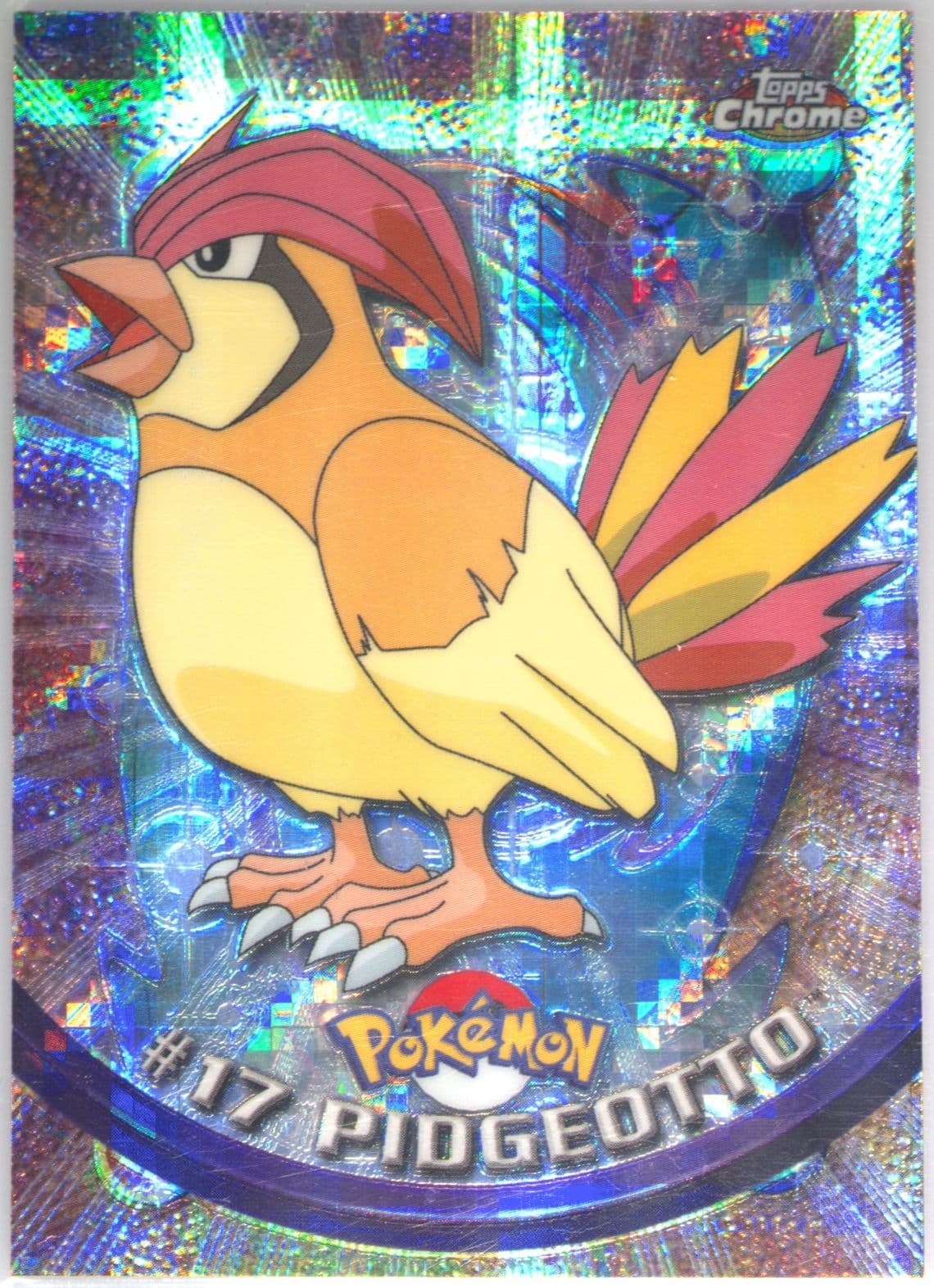 Pidgeotto Tekno (17) 2000 Topps Chrome Pokemon T.V.
