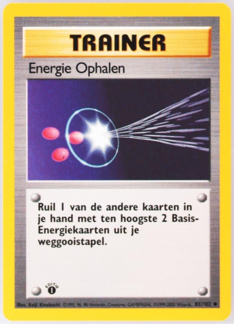 Energie Ophalen 1st Edition (81) 1999 Pokemon Dutch