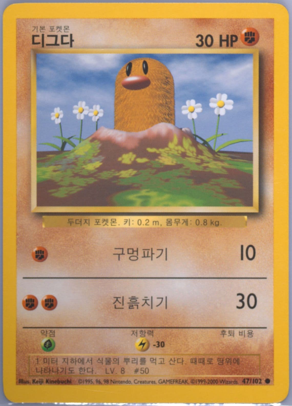 Diglett Korean (47) 2000 Pokemon Game