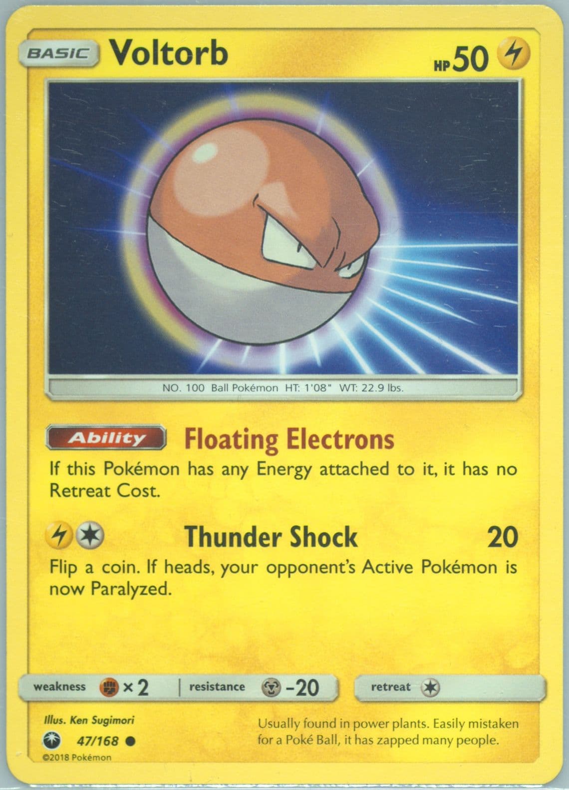 Voltorb (47) 2018 Pokemon Sun & Moon Celestial Storm