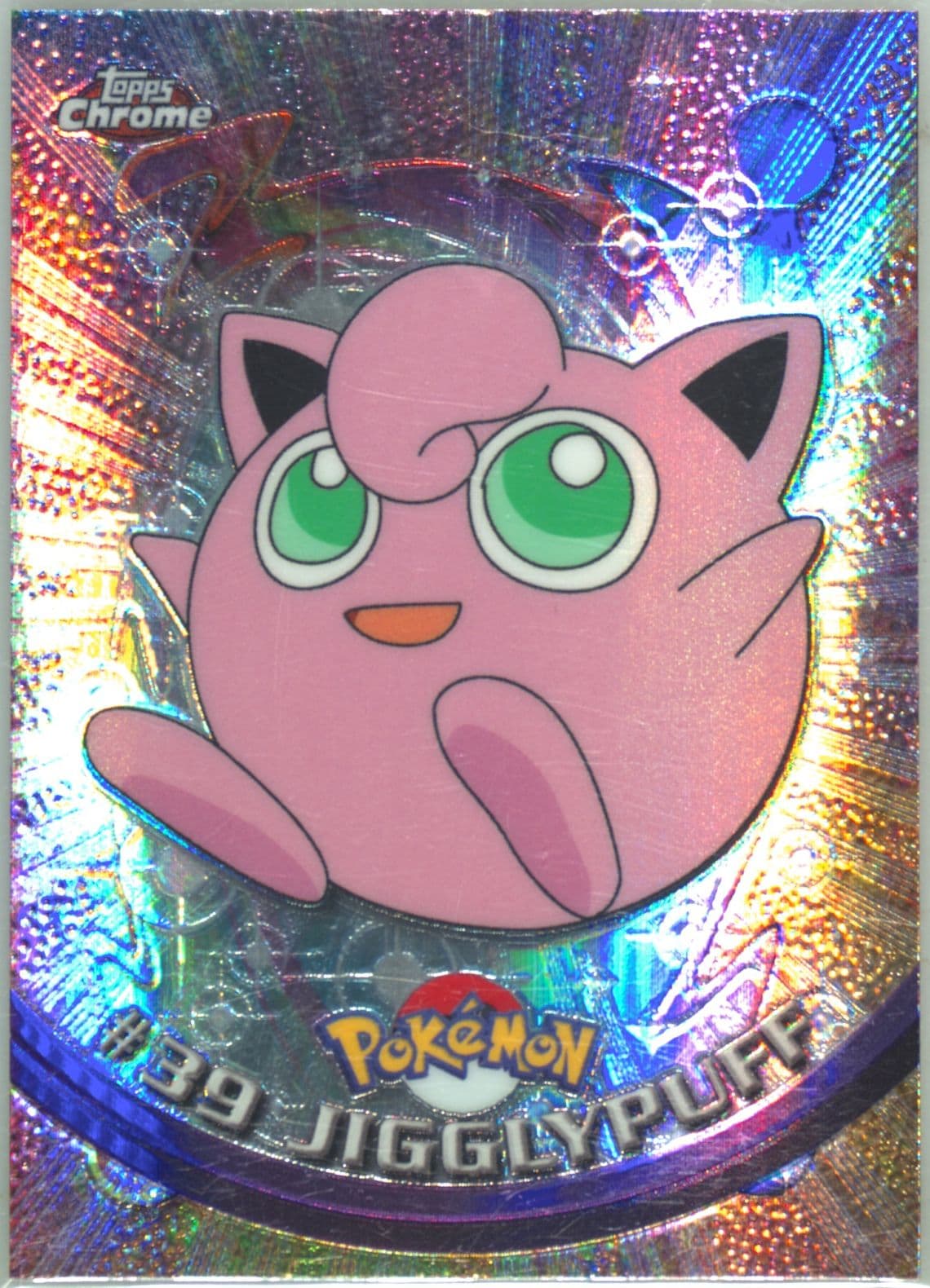 Jigglypuff Spectra (39) 2000 Topps Chrome Pokemon T.V.