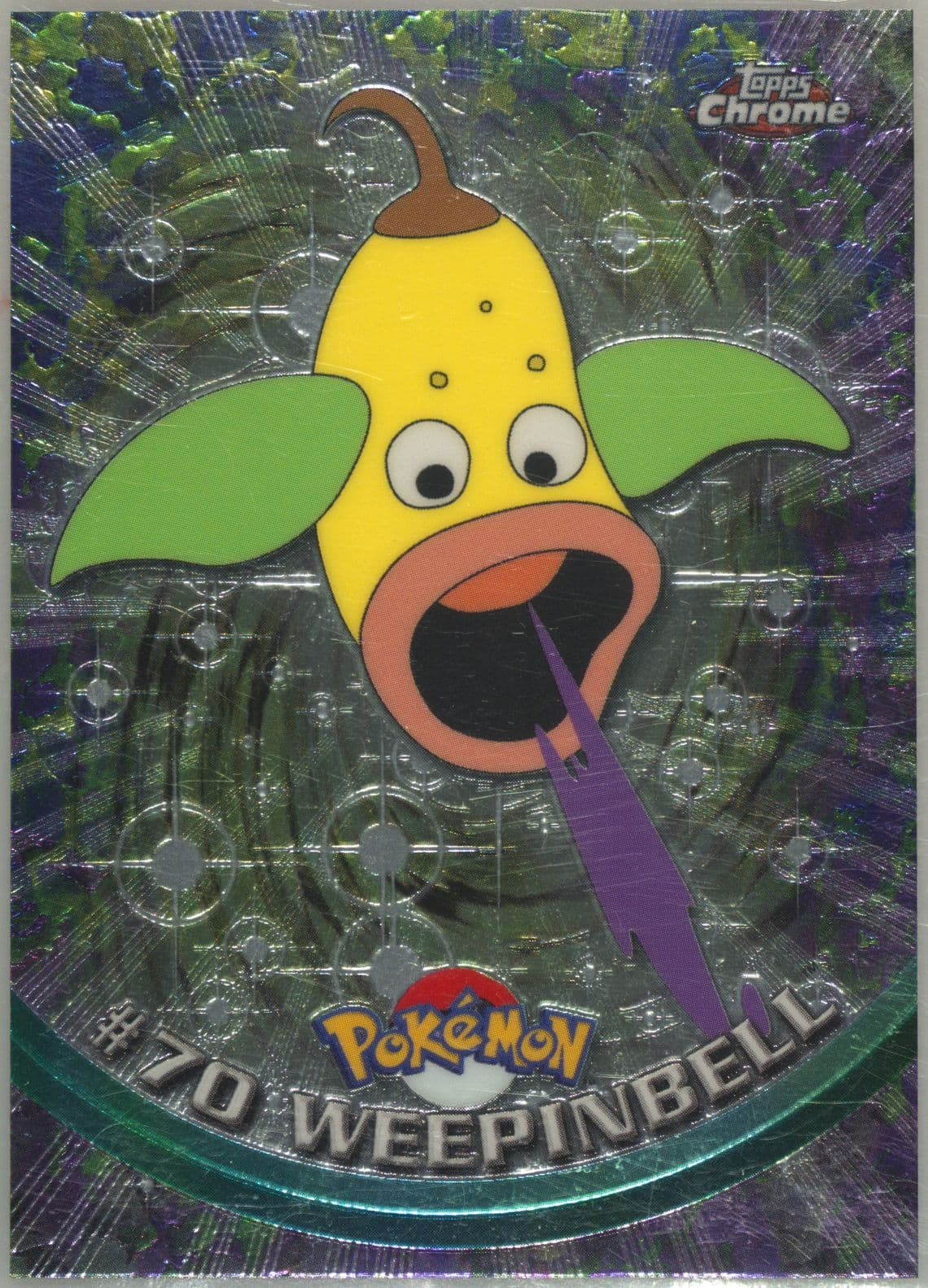 Weepinbell (70) 2000 Topps Chrome Pokemon T.V.
