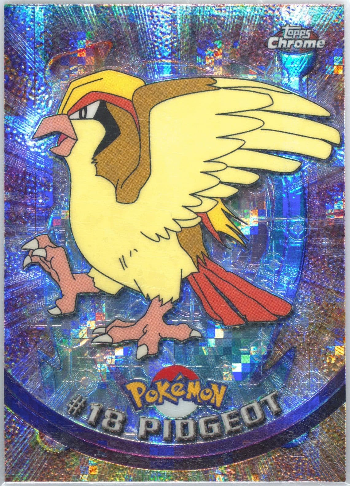 Pidgeot Tekno (18) 2000 Topps Chrome Pokemon T.V.