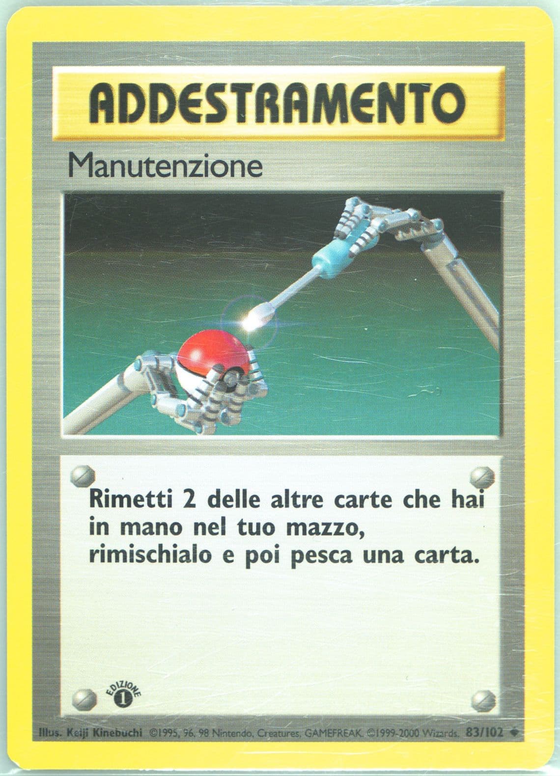 Manutenzione 1st Edition-Italian (83) 2000 Pokemon Game