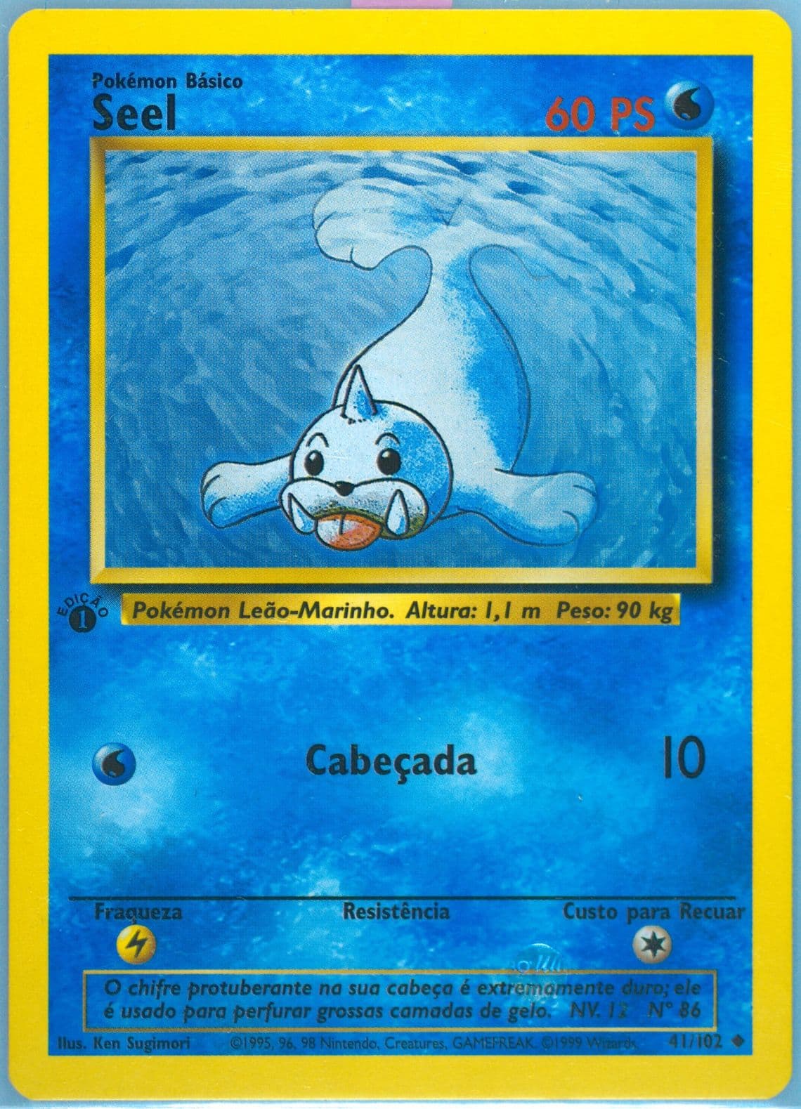 Seel 1st Edition (41) 1999 Pokemon Portuguese