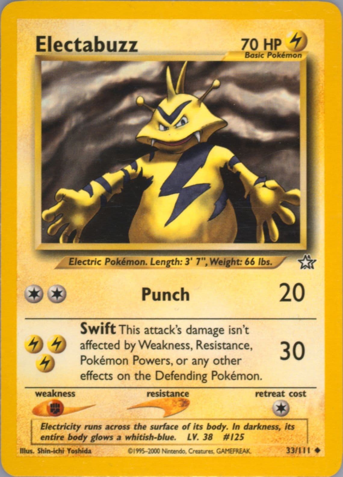 Electabuzz (33) 2000 Pokemon Neo Genesis