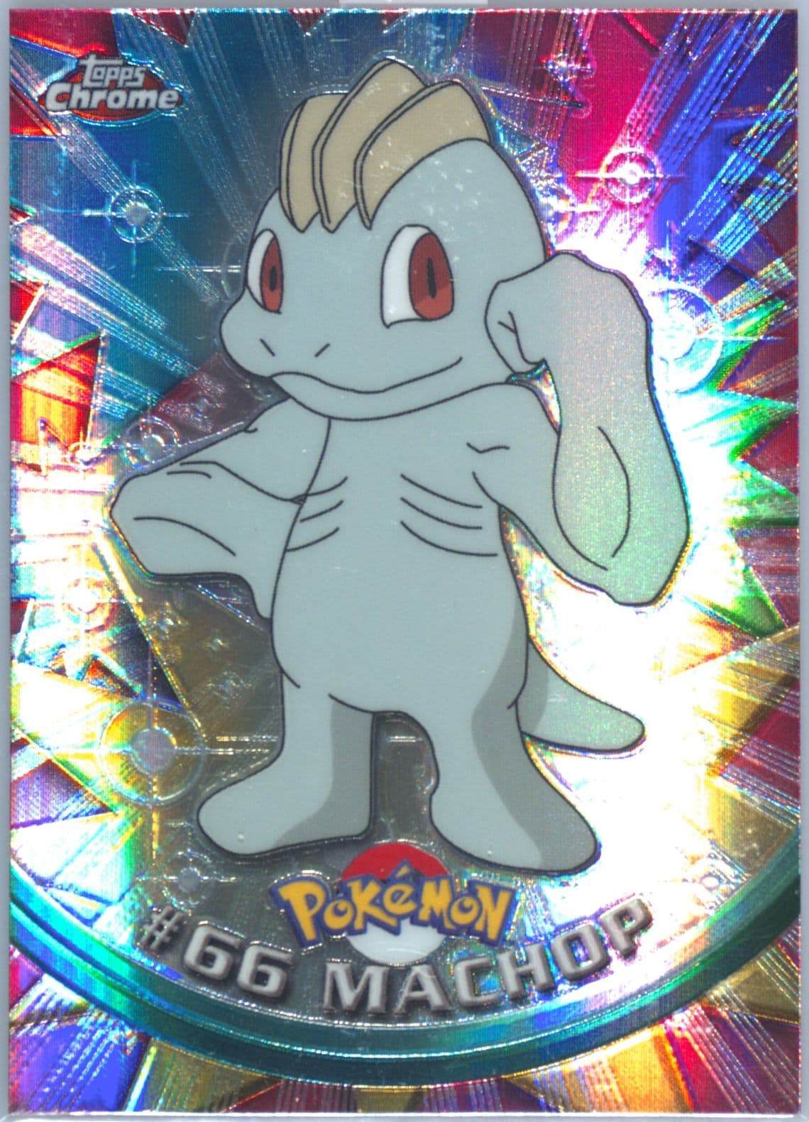 Machop Spectra (66) 2000 Topps Chrome Pokemon T.V.