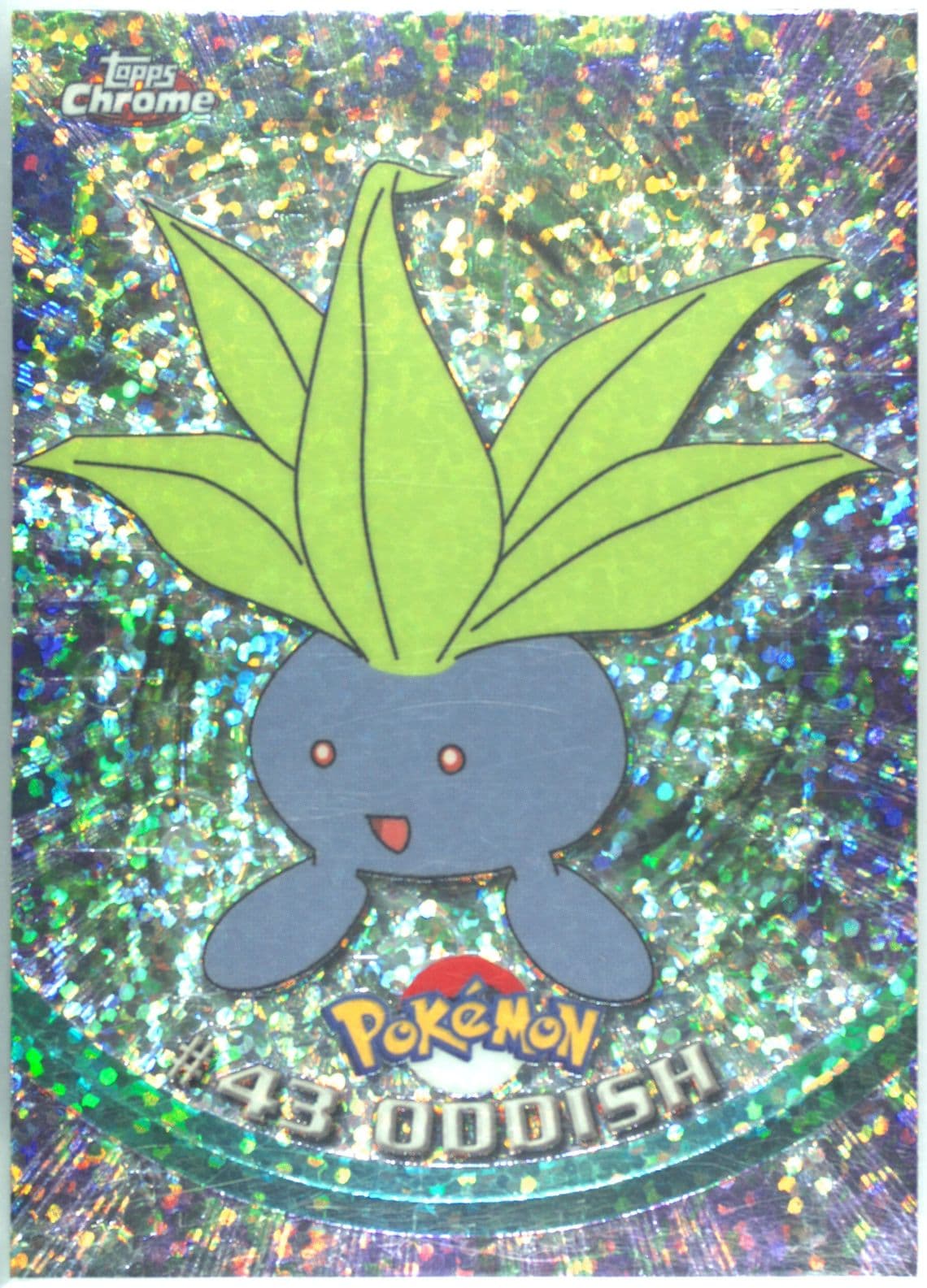 Oddish Sparkle (43) 2000 Topps Chrome Pokemon T.V.
