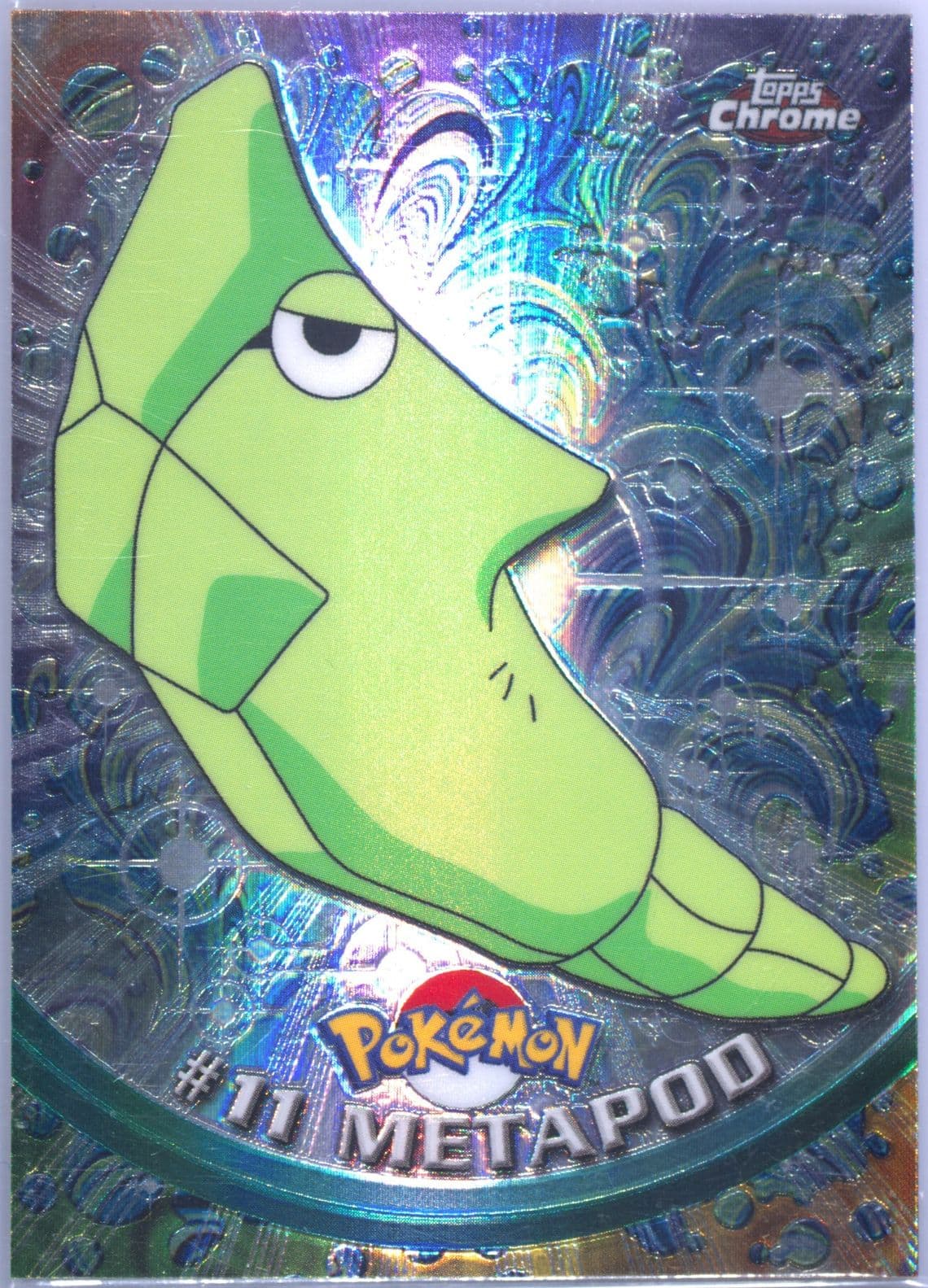 Metapod Spectra (11) 2000 Topps Chrome Pokemon T.V.