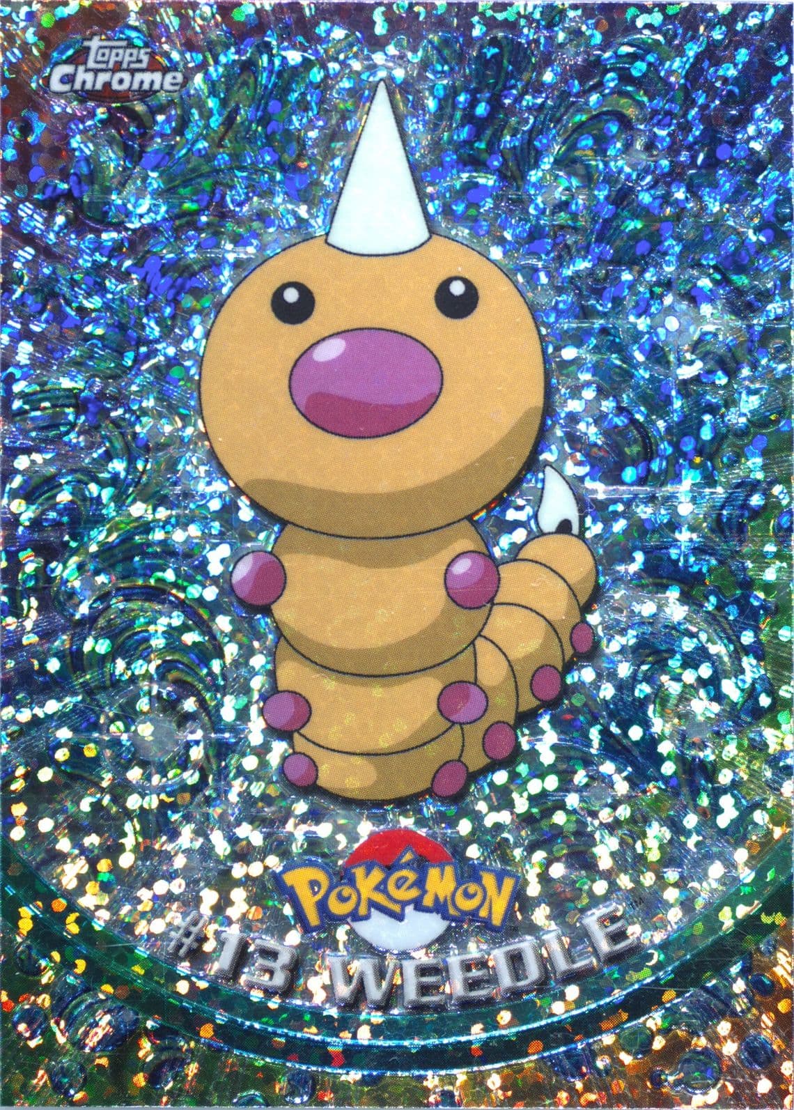Weedle Sparkle (13) 2000 Topps Chrome Pokemon T.V.