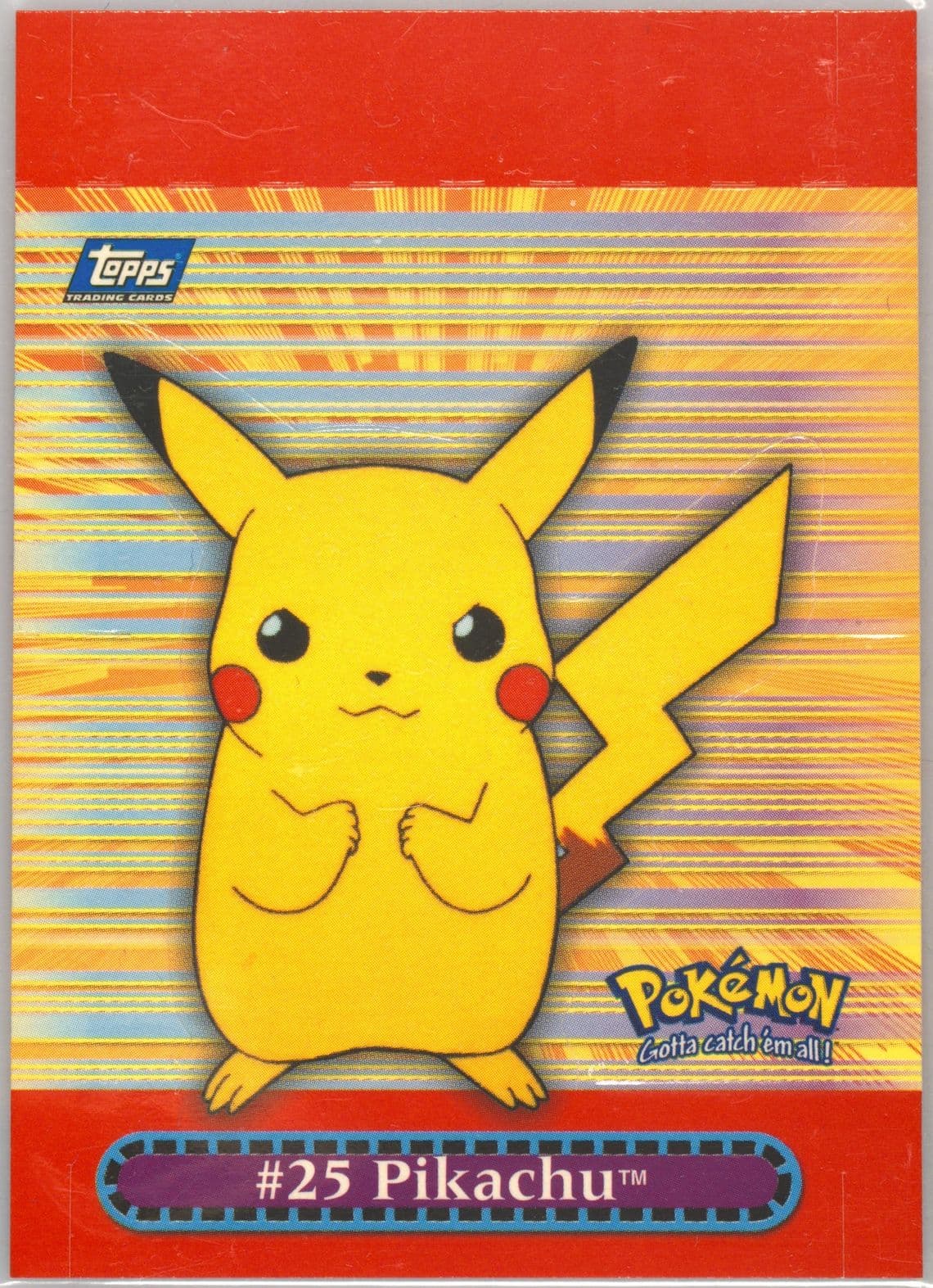 Pikachu (2) 2000 Topps Pokemon TV Animation Series 3 Pop-Up