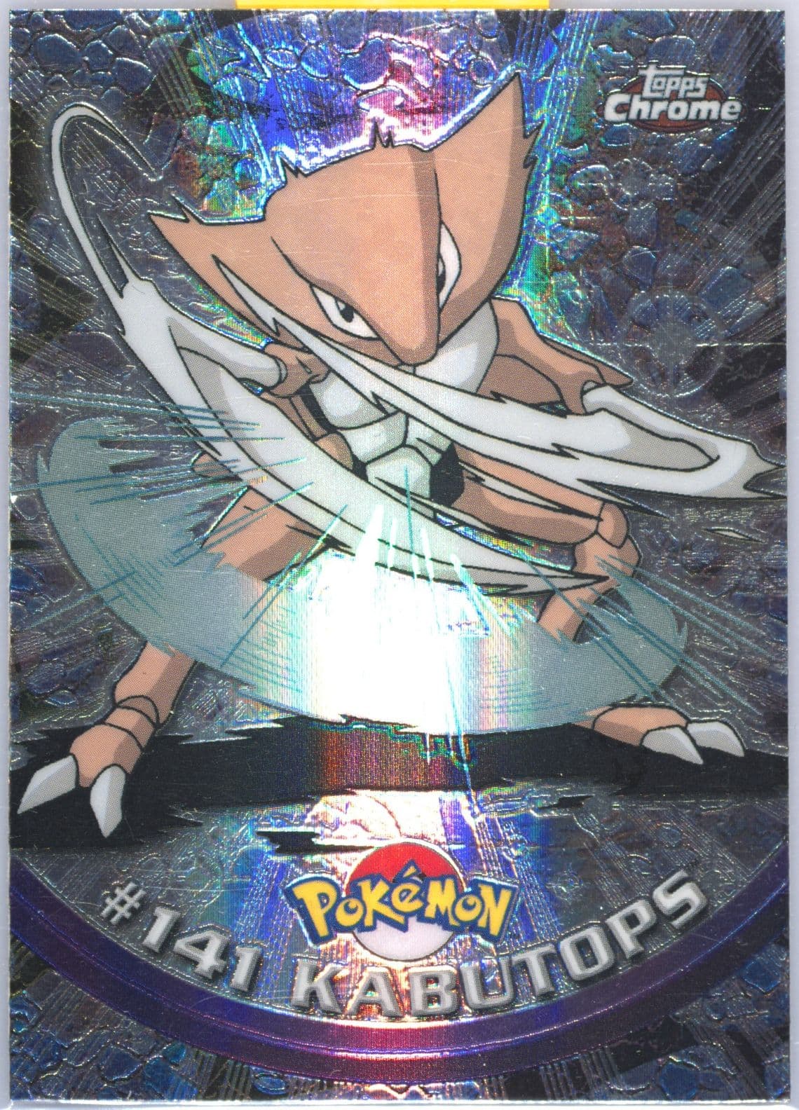 Kabutops Spectra (141) 2000 Topps Chrome Pokemon T.V.