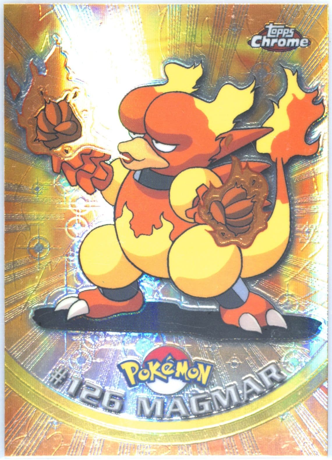 Magmar Spectra (126) 2000 Topps Chrome Pokemon T.V.