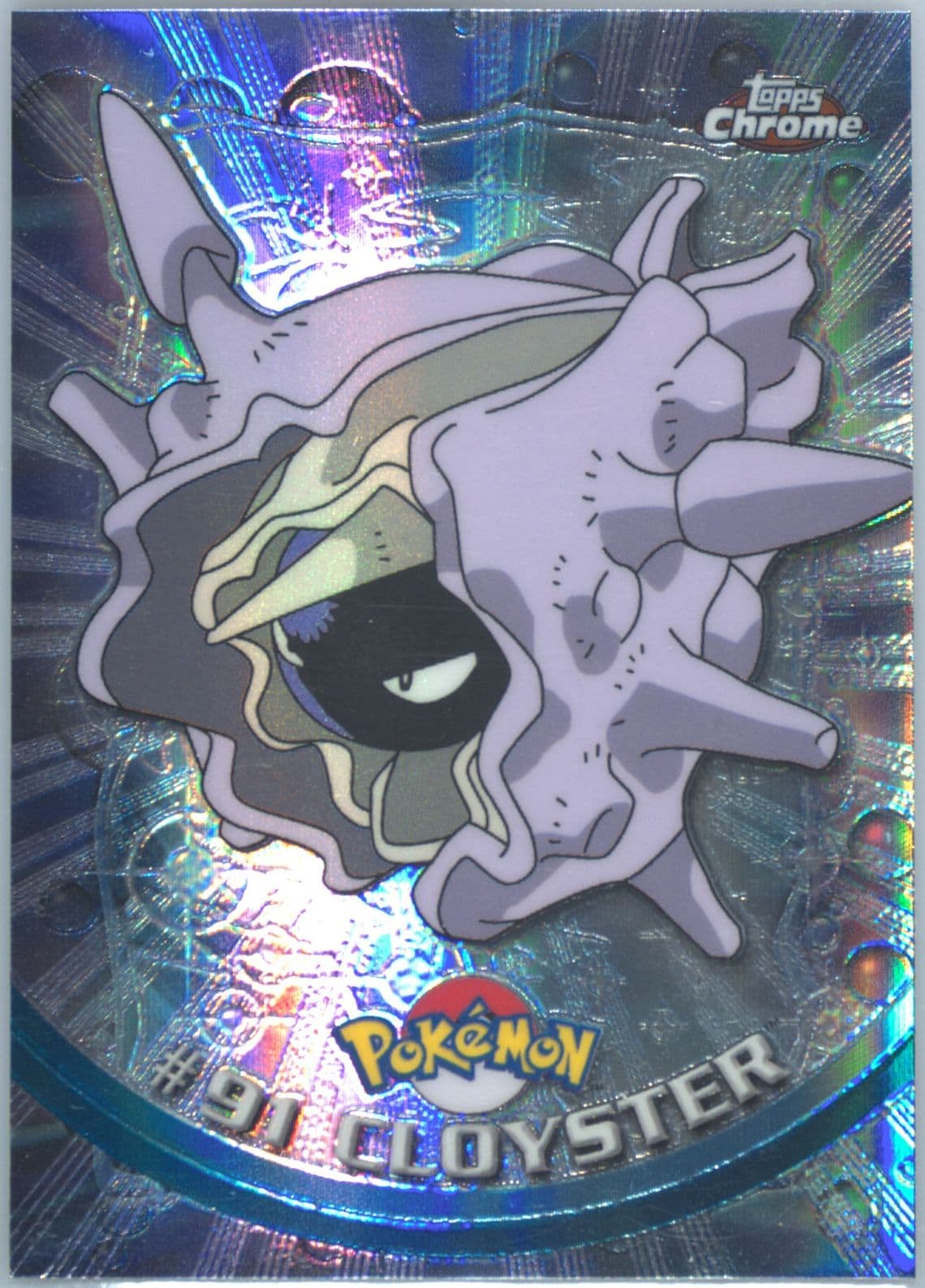 Cloyster Spectra (91) 2000 Topps Chrome Pokemon T.V.