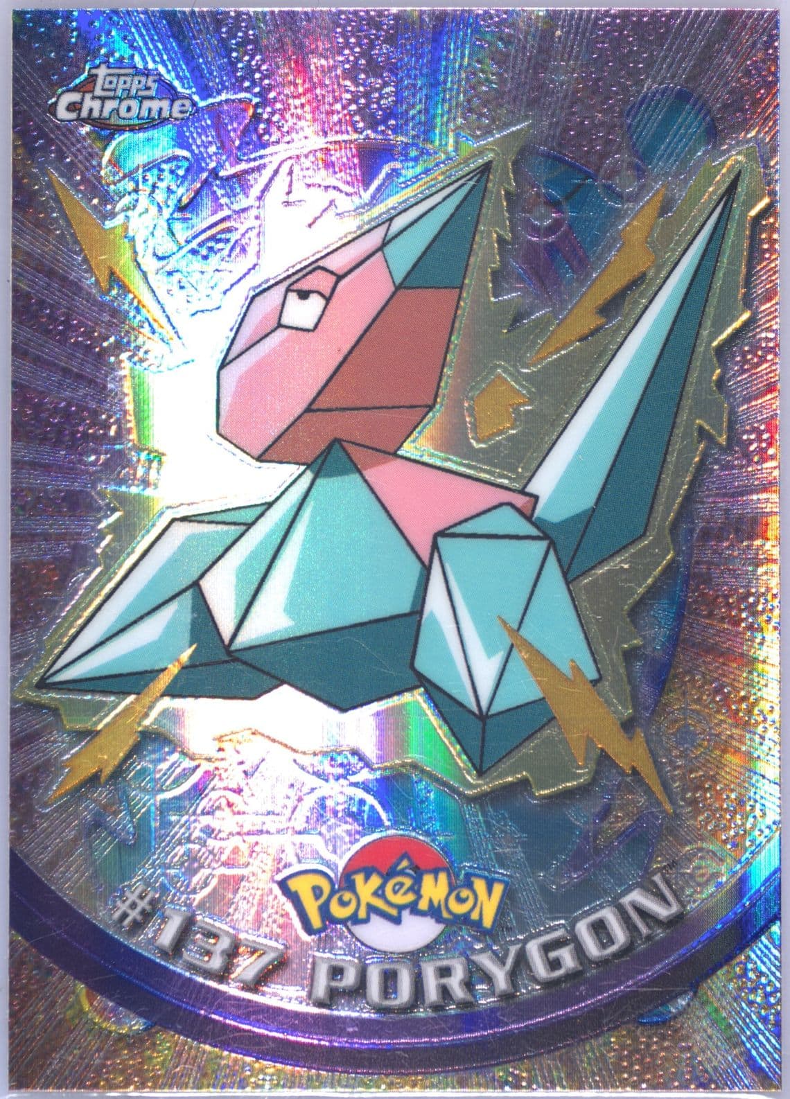 Porygon Spectra (137) 2000 Topps Chrome Pokemon T.V.