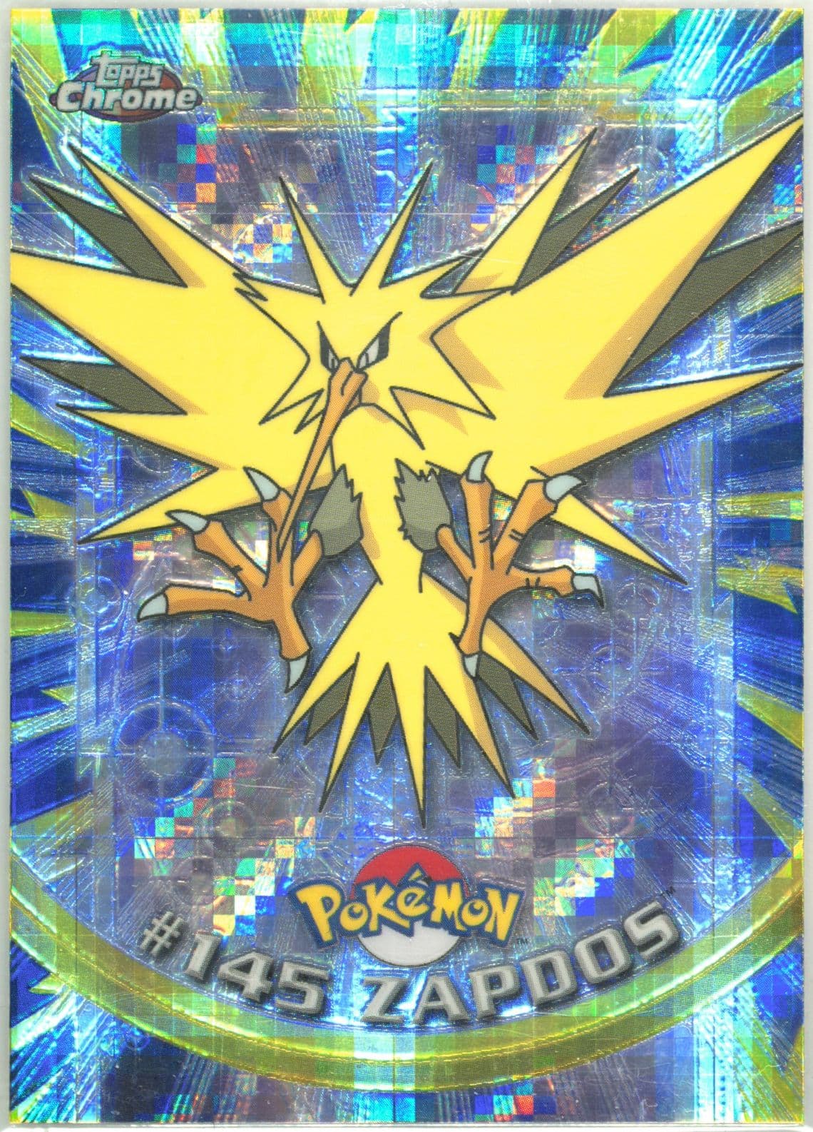 Zapdos Tekno (145) 2000 Topps Chrome Pokemon T.V.