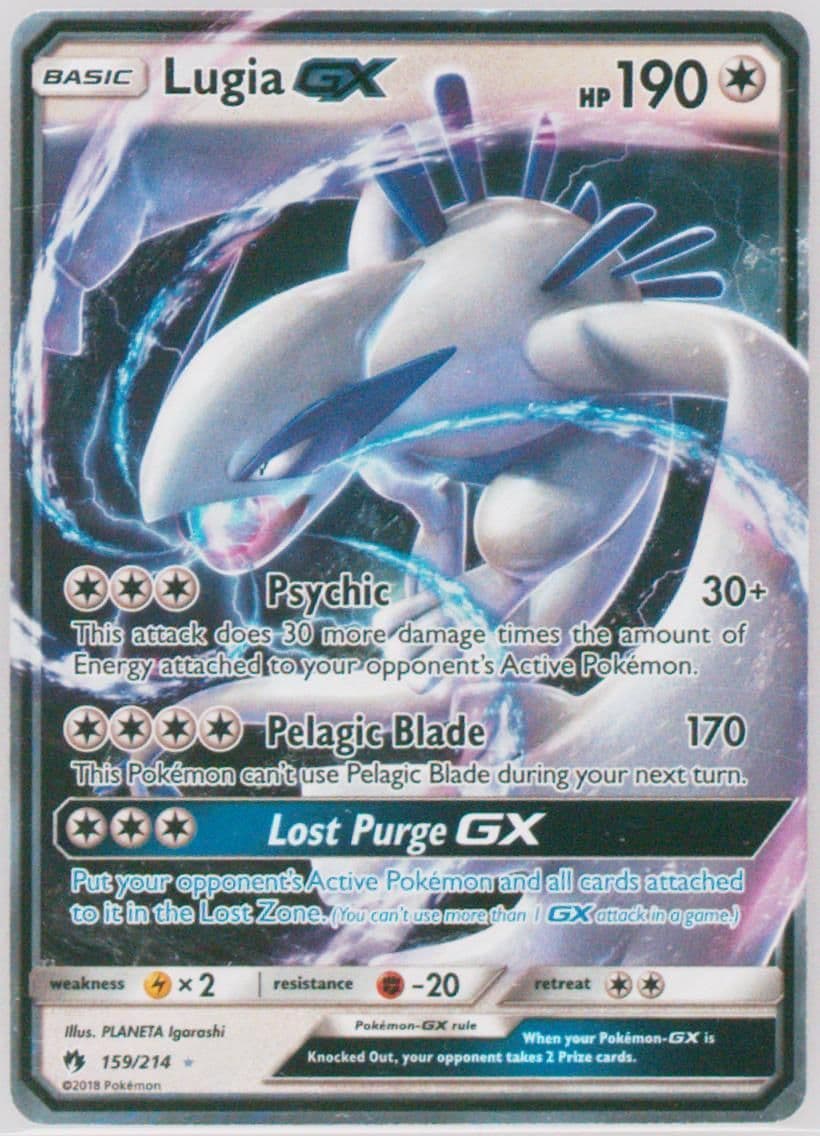 Lugia GX (159) 2018 Pokemon Sun & Moon Lost Thunder