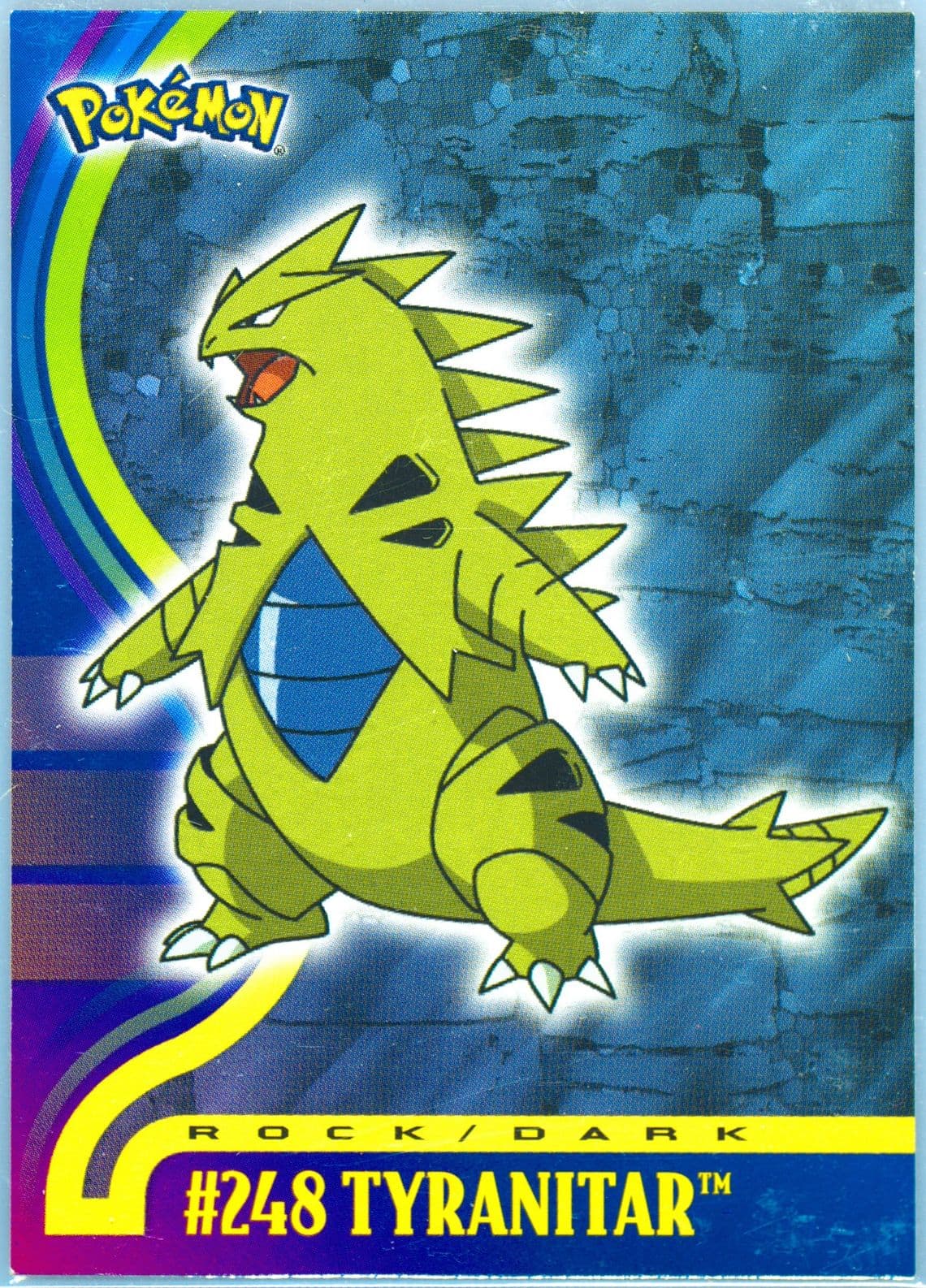 Tyranitar (248) 2001 Topps Pokemon Johto League Champions