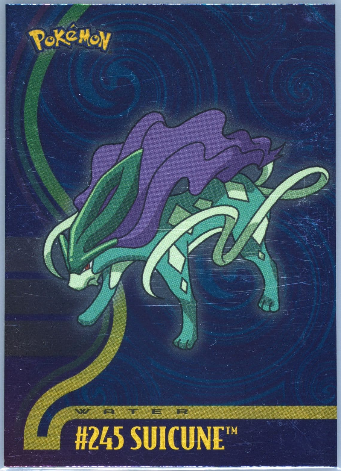 Suicune Foil (245) 2001 Topps Pokemon Johto League Champions