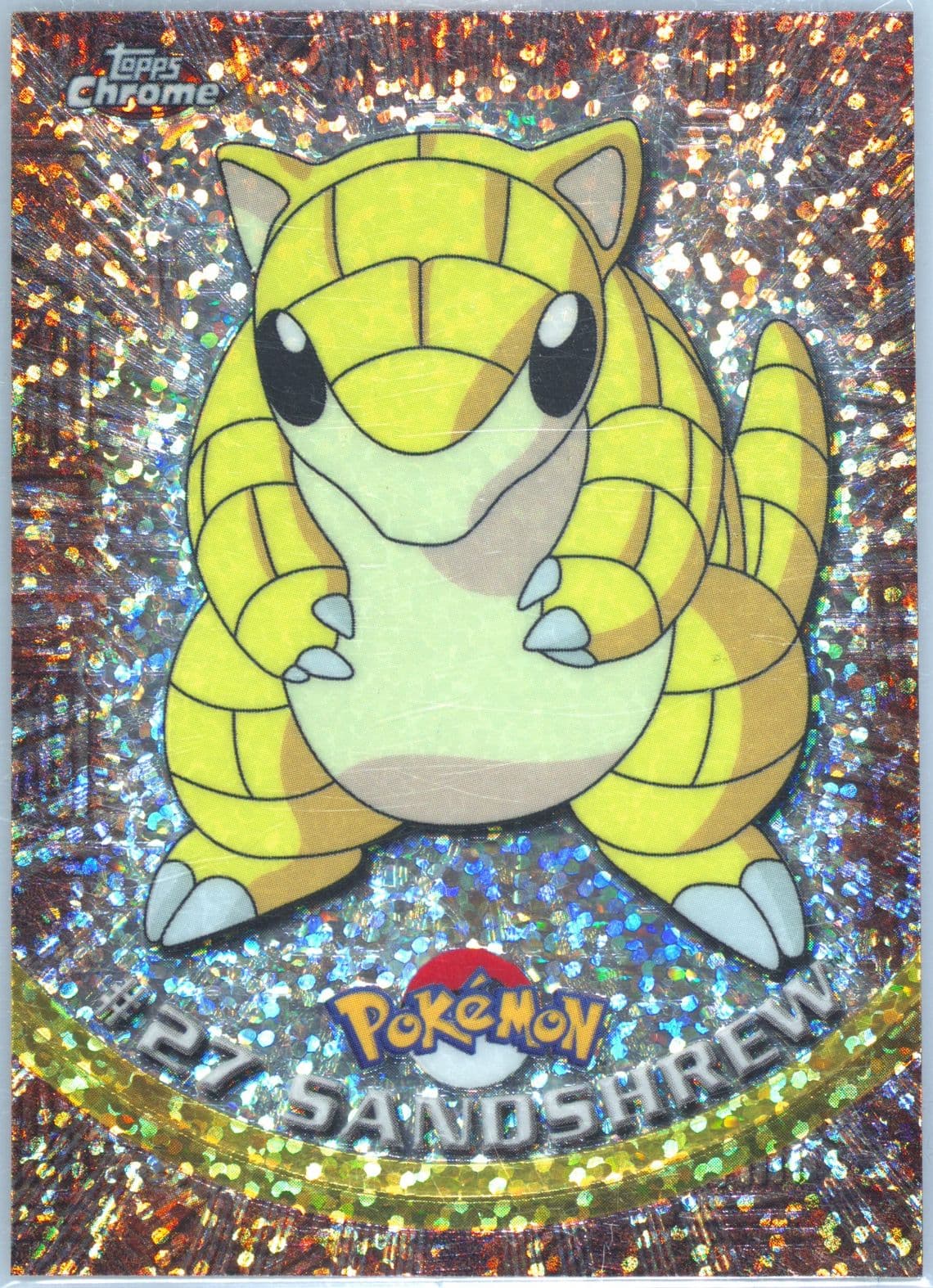 Sandshrew Sparkle (27) 2000 Topps Chrome Pokemon T.V.