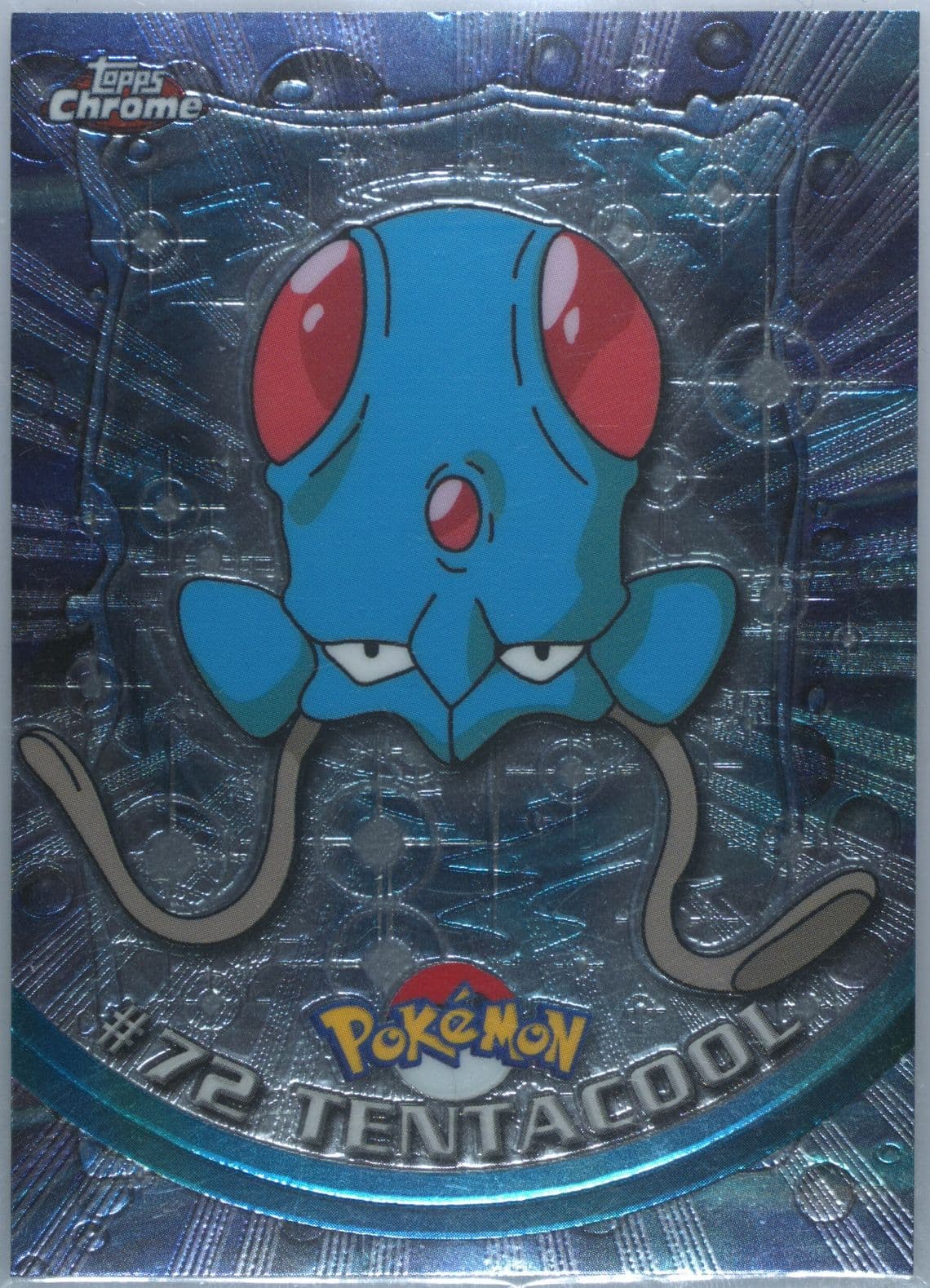 Tentacool (72) 2000 Topps Chrome Pokemon T.V.