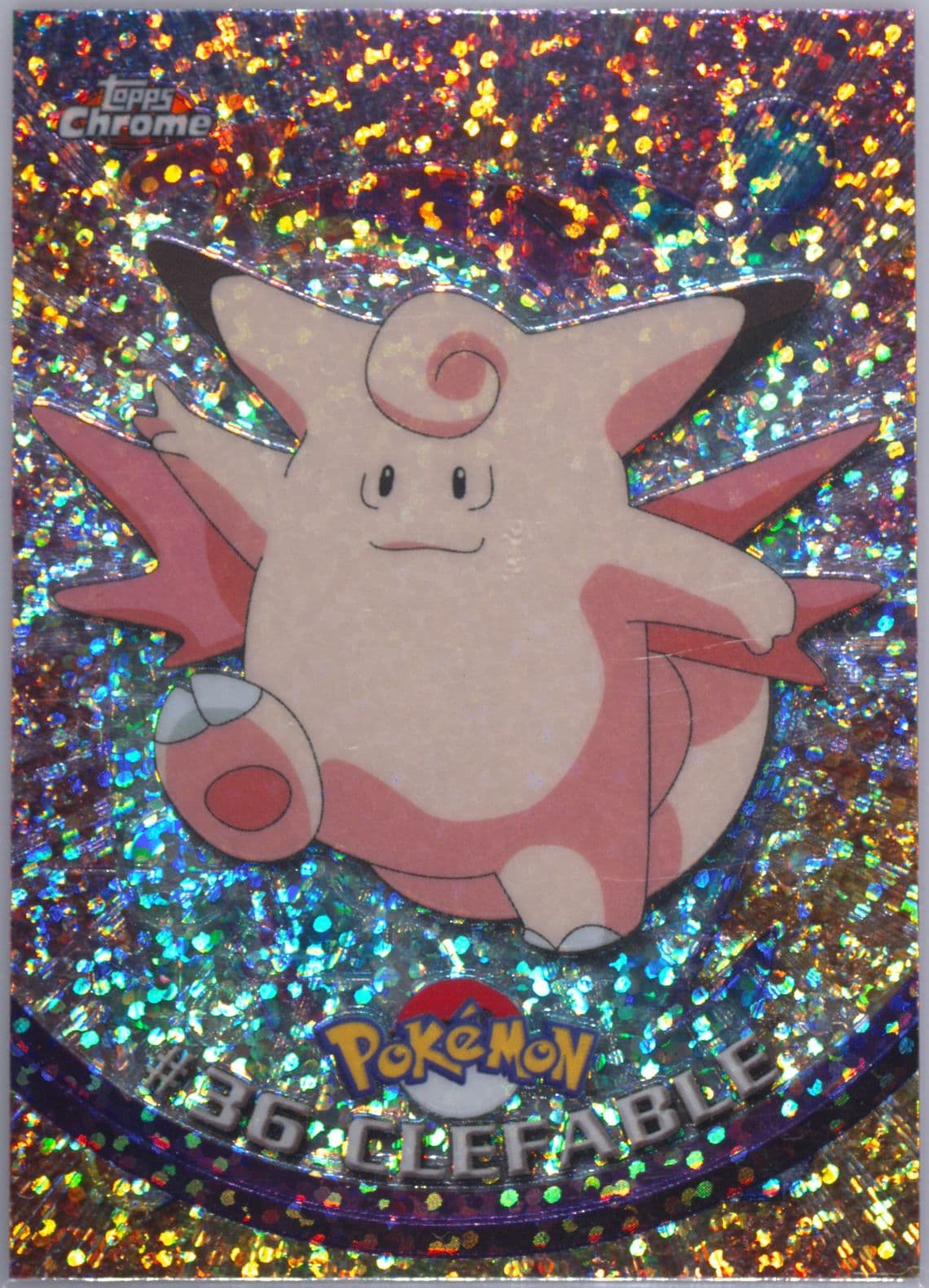 Clefable Sparkle (36) 2000 Topps Chrome Pokemon T.V.