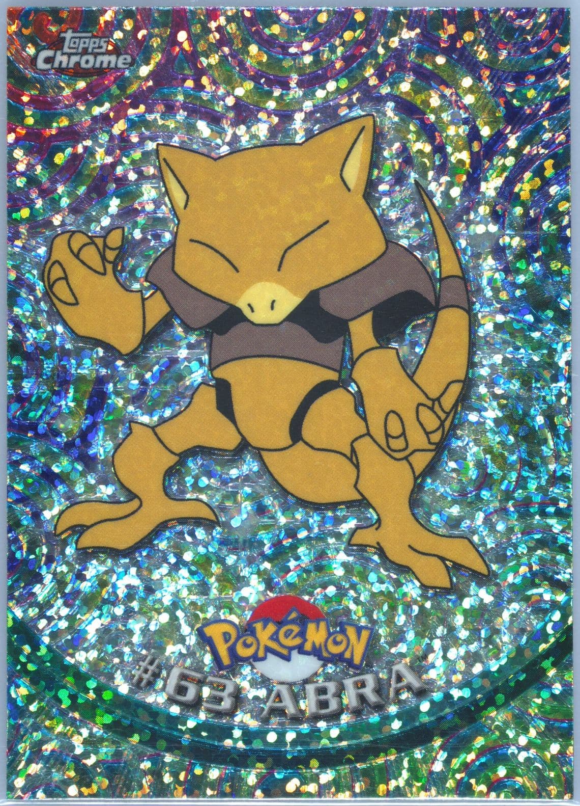 Abra Sparkle (63) 2000 Topps Chrome Pokemon T.V.