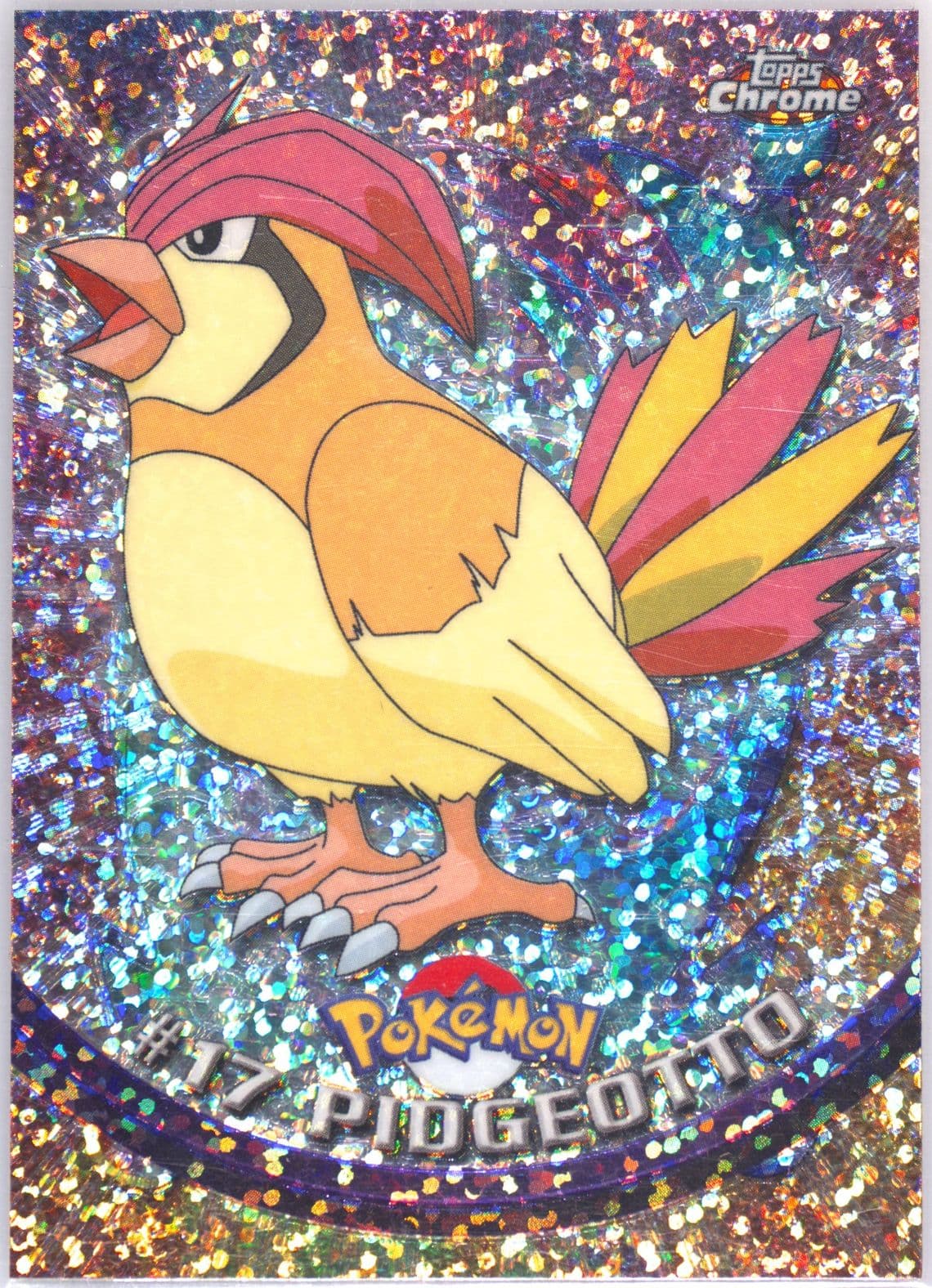 Pidgeotto Sparkle (17) 2000 Topps Chrome Pokemon T.V.
