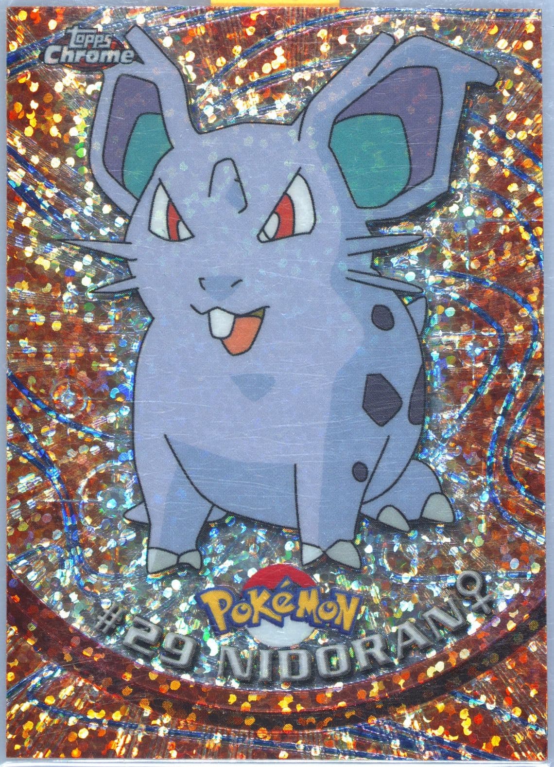 Nidoran Sparkle (29) 2000 Topps Chrome Pokemon T.V.