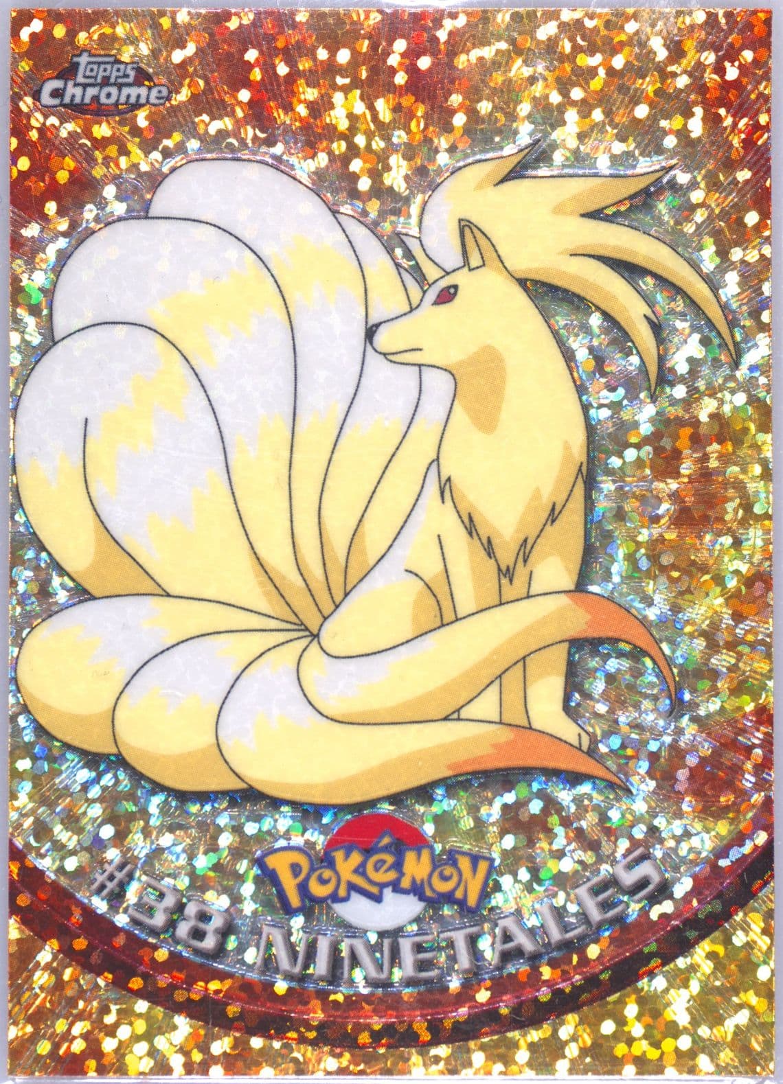 Ninetales Sparkle (38) 2000 Topps Chrome Pokemon T.V.