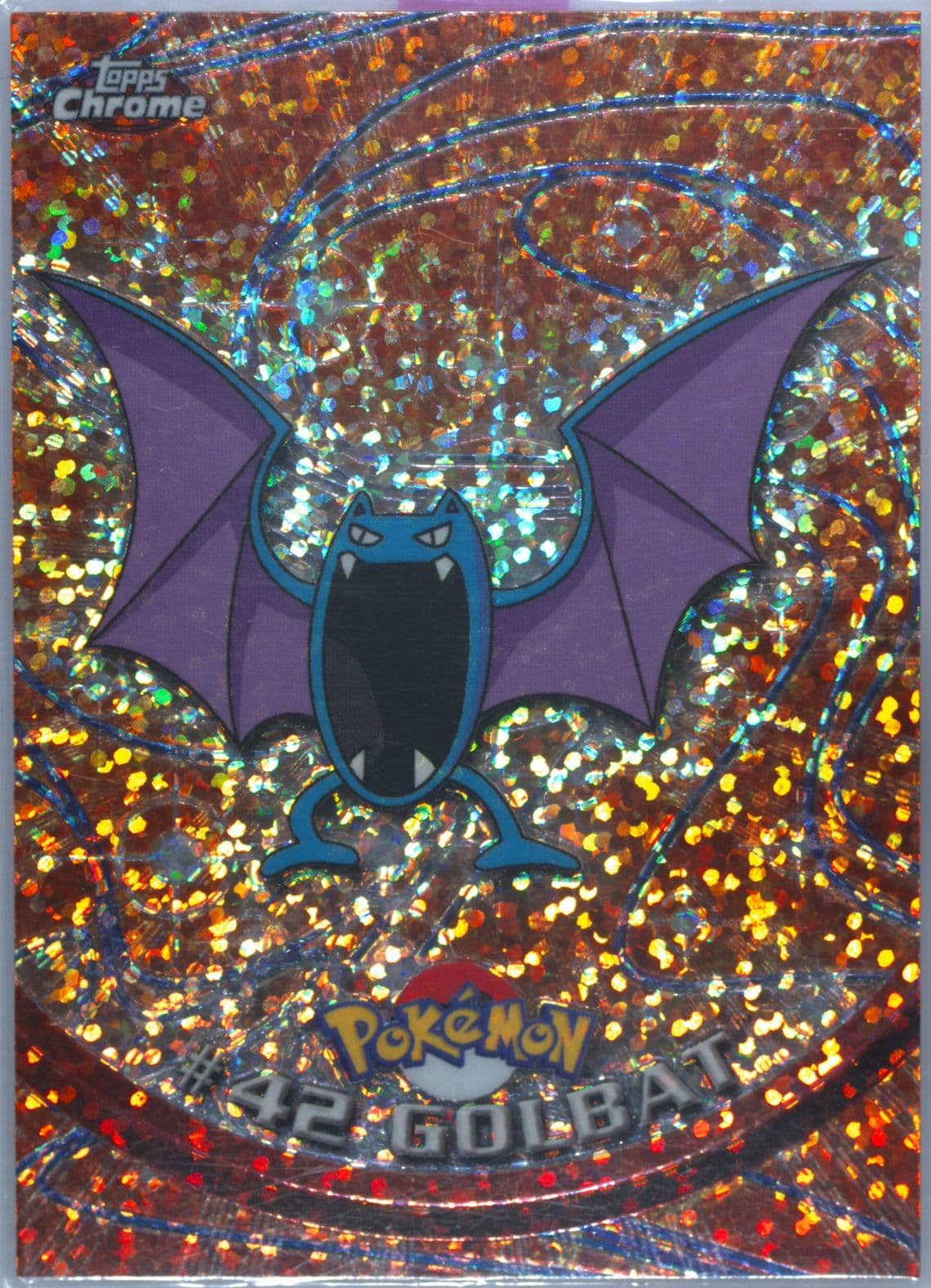 Golbat Sparkle (42) 2000 Topps Chrome Pokemon T.V.