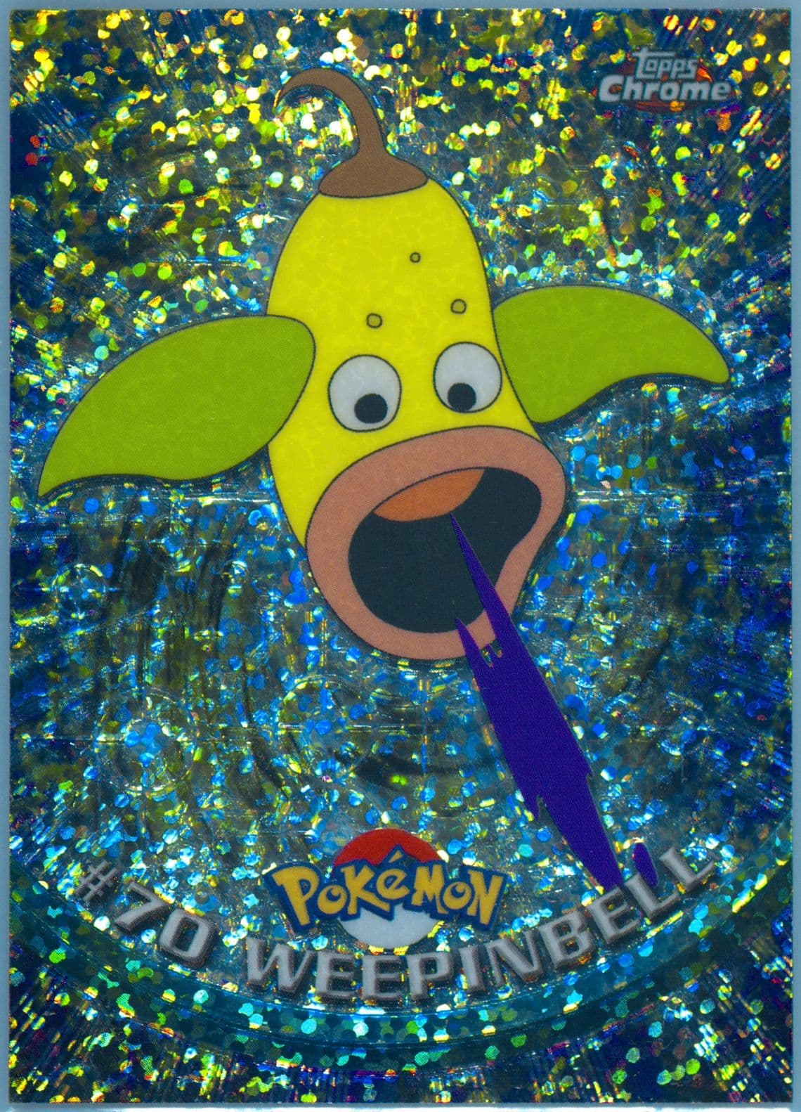 Weepinbell Sparkle (70) 2000 Topps Chrome Pokemon T.V.