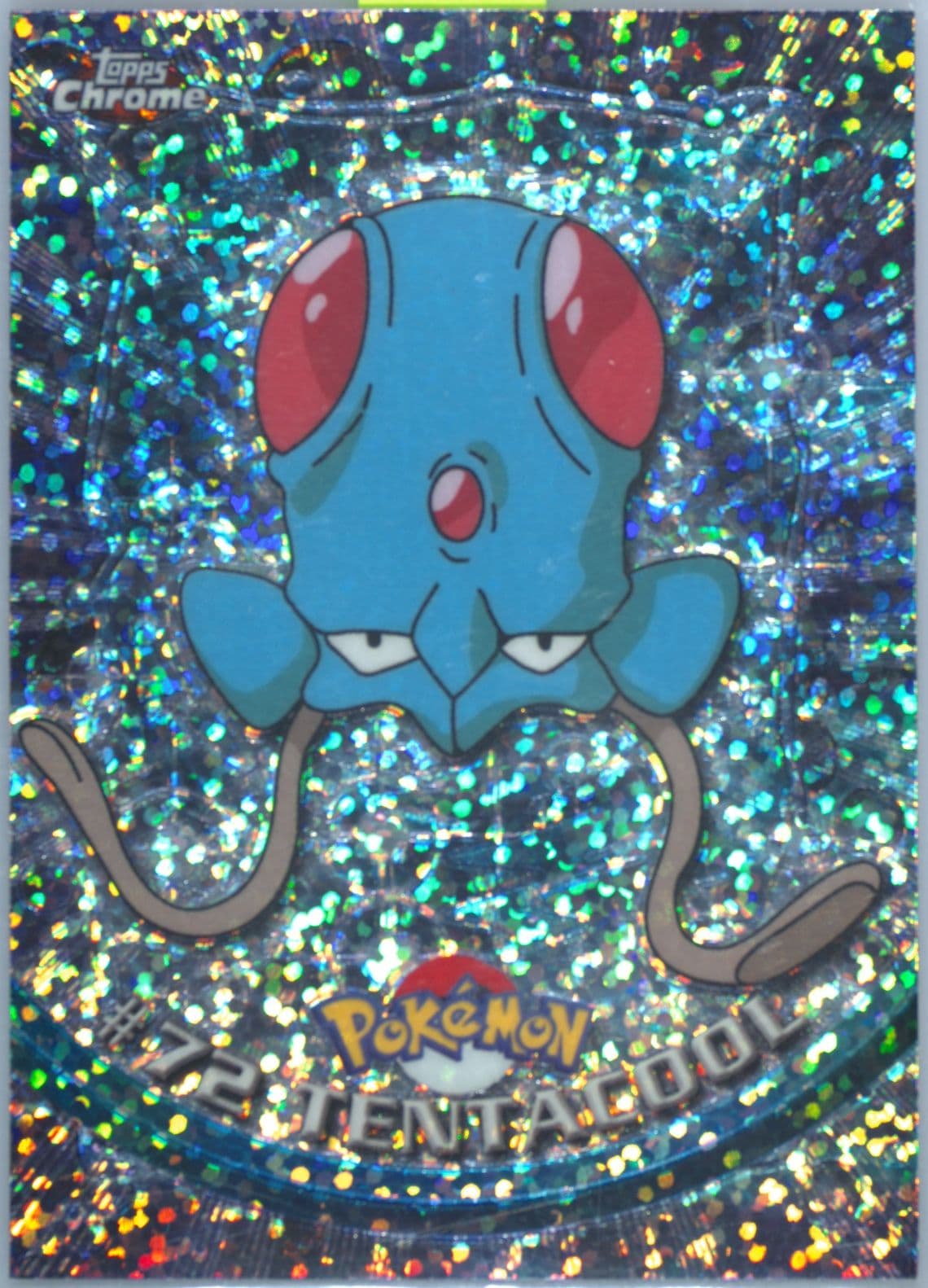 Tentacool Sparkle (72) 2000 Topps Chrome Pokemon T.V.