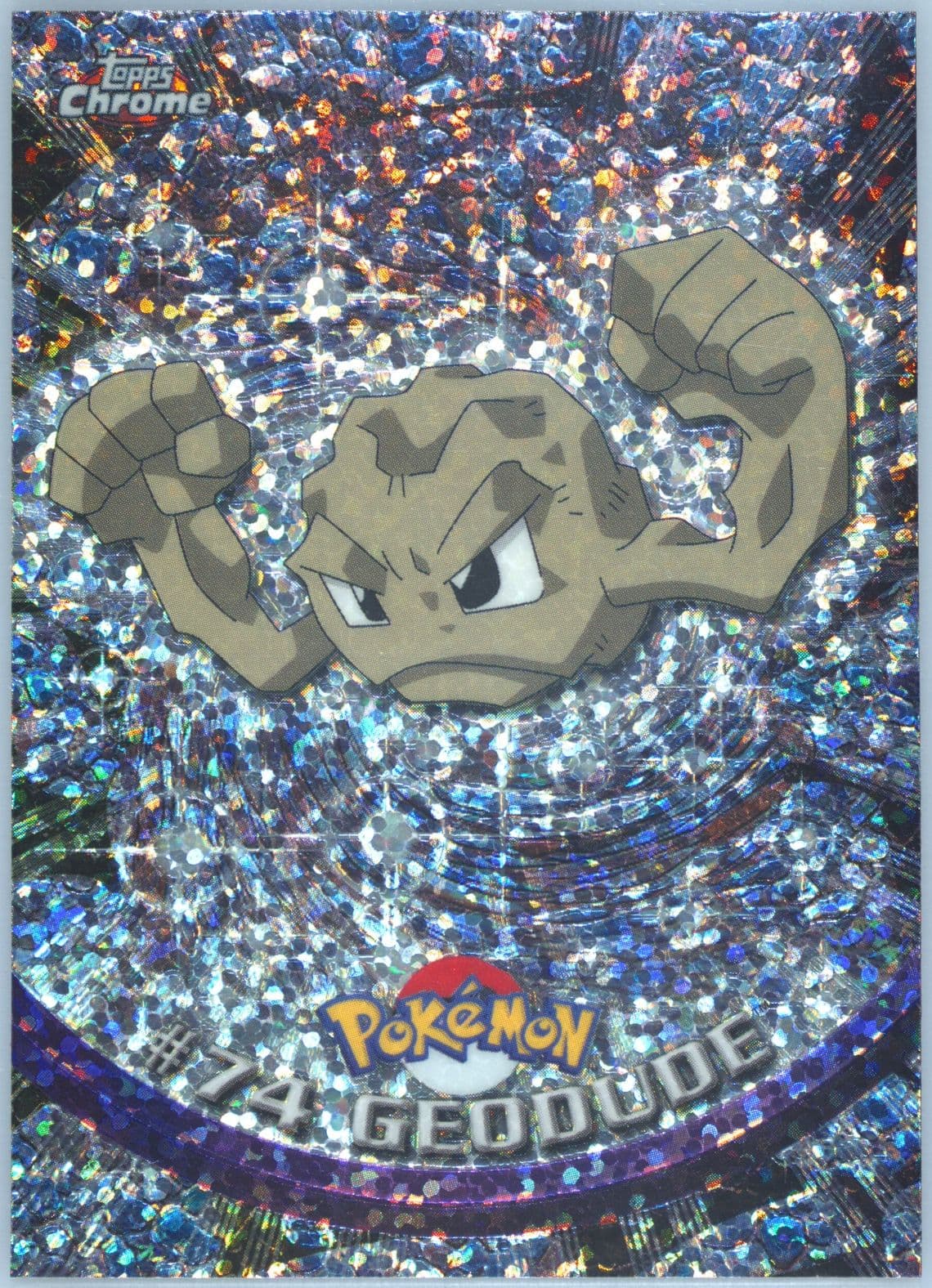 Geodude Sparkle (74) 2000 Topps Chrome Pokemon T.V.