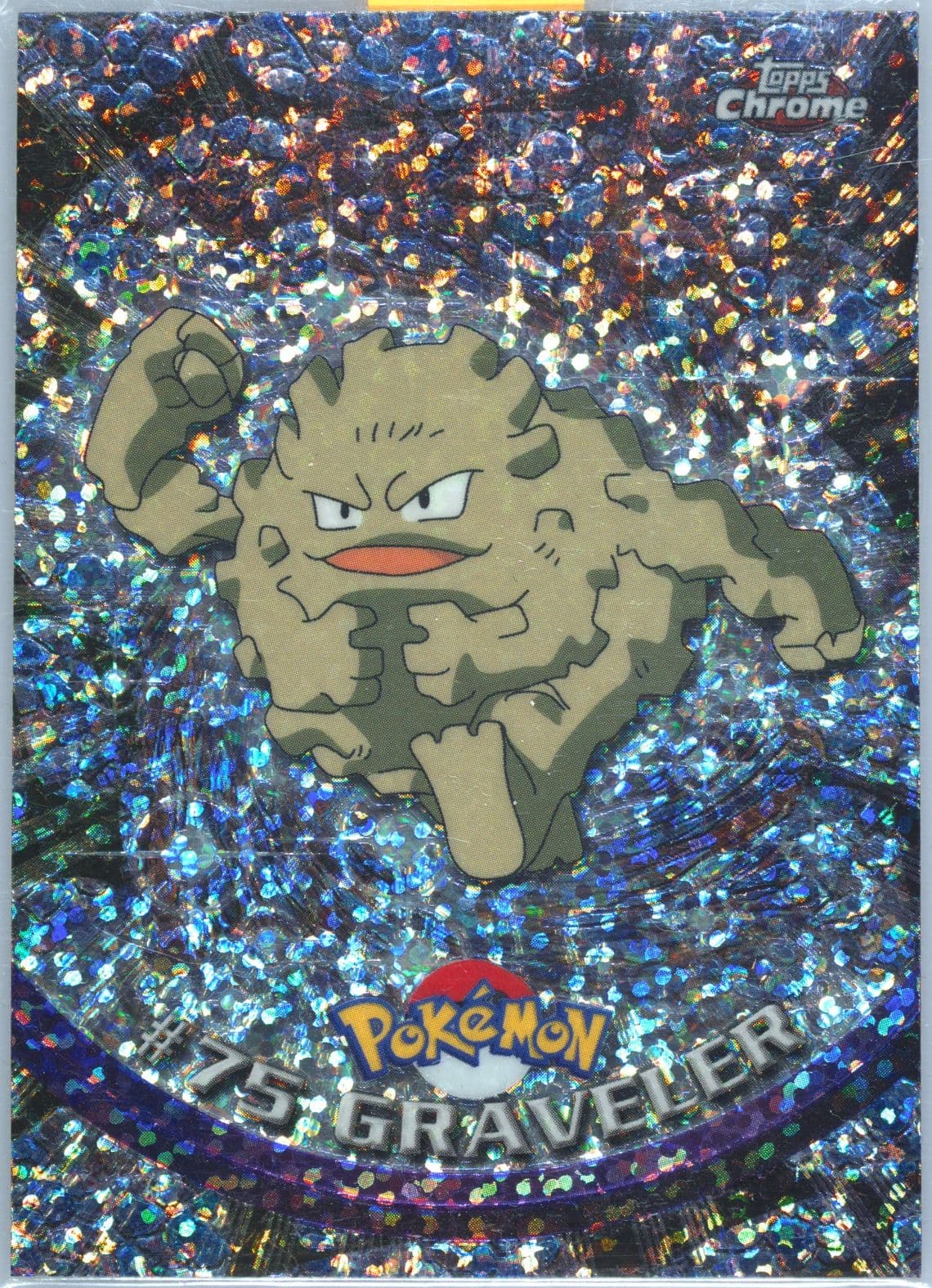 Graveler Sparkle (75) 2000 Topps Chrome Pokemon T.V.