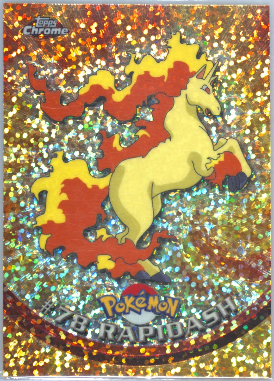 Rapidash Sparkle (78) 2000 Topps Chrome Pokemon T.V.