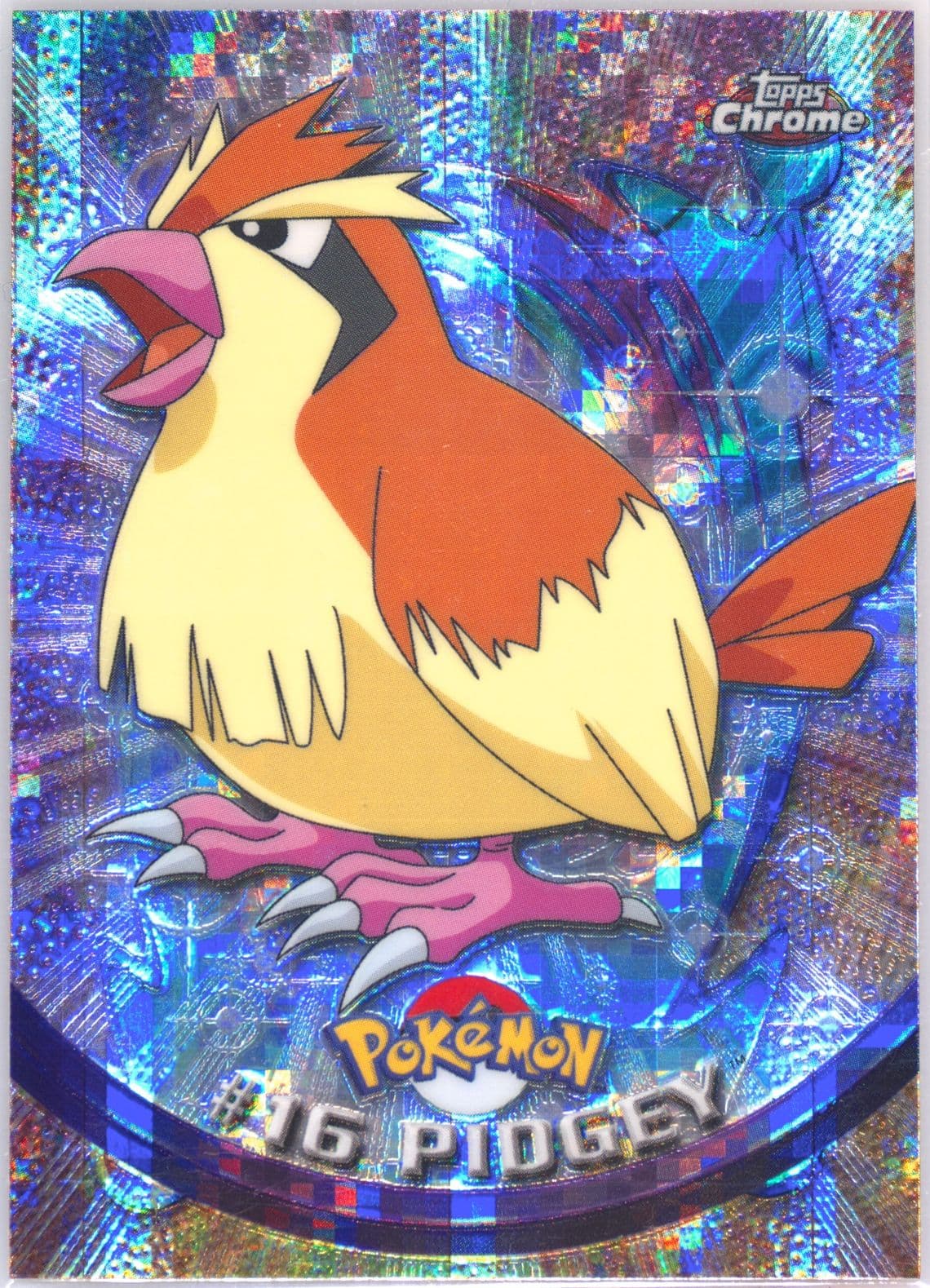 Pidgey Tekno (16) 2000 Topps Chrome Pokemon T.V.
