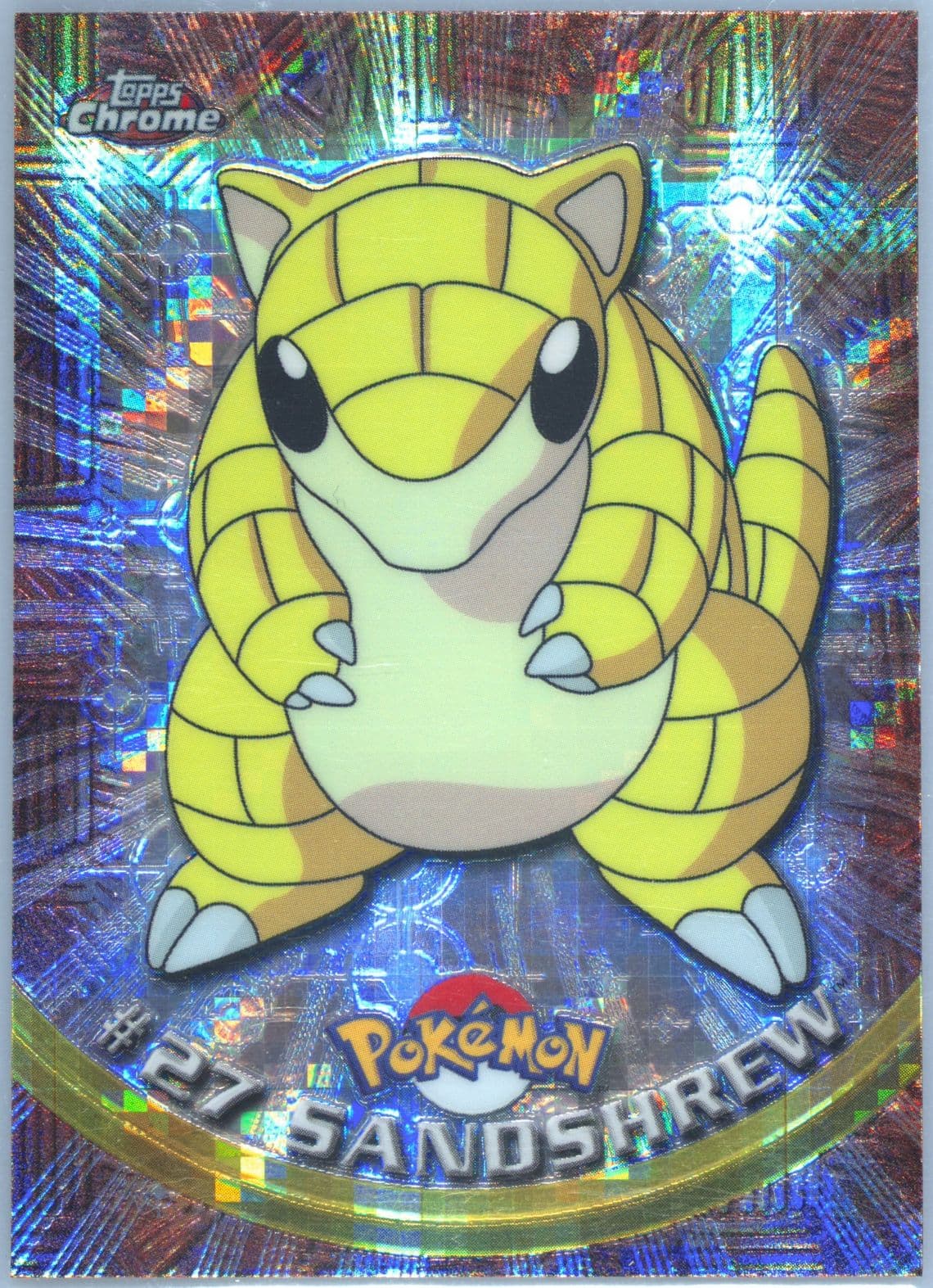 Sandshrew Tekno (27) 2000 Topps Chrome Pokemon T.V.