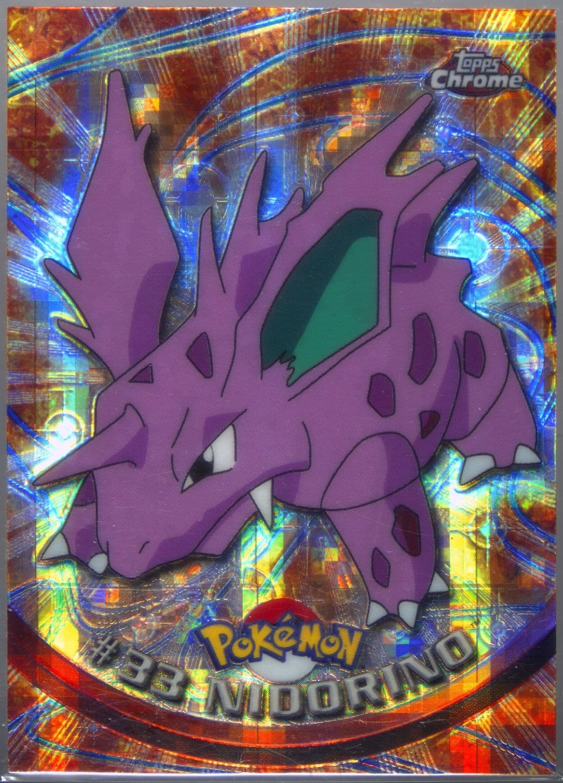 Nidorino Tekno (33) 2000 Topps Chrome Pokemon T.V.