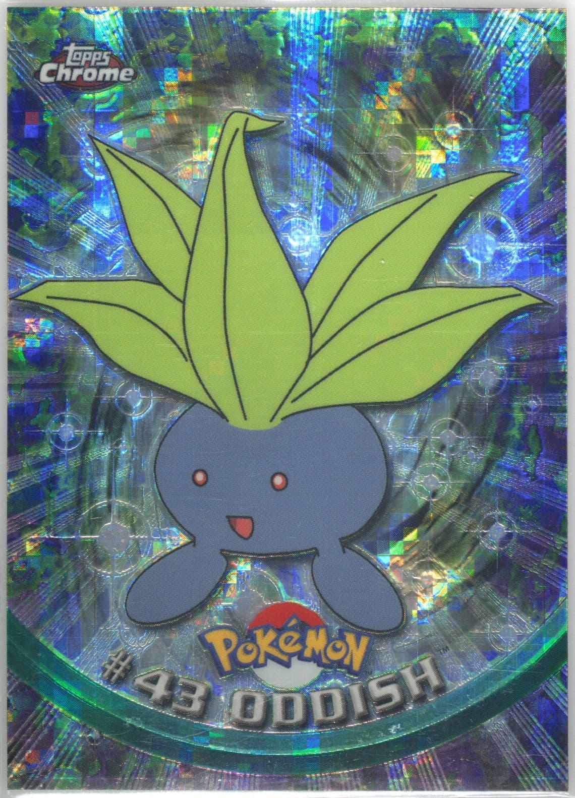 Oddish Tekno (43) 2000 Topps Chrome Pokemon T.V.