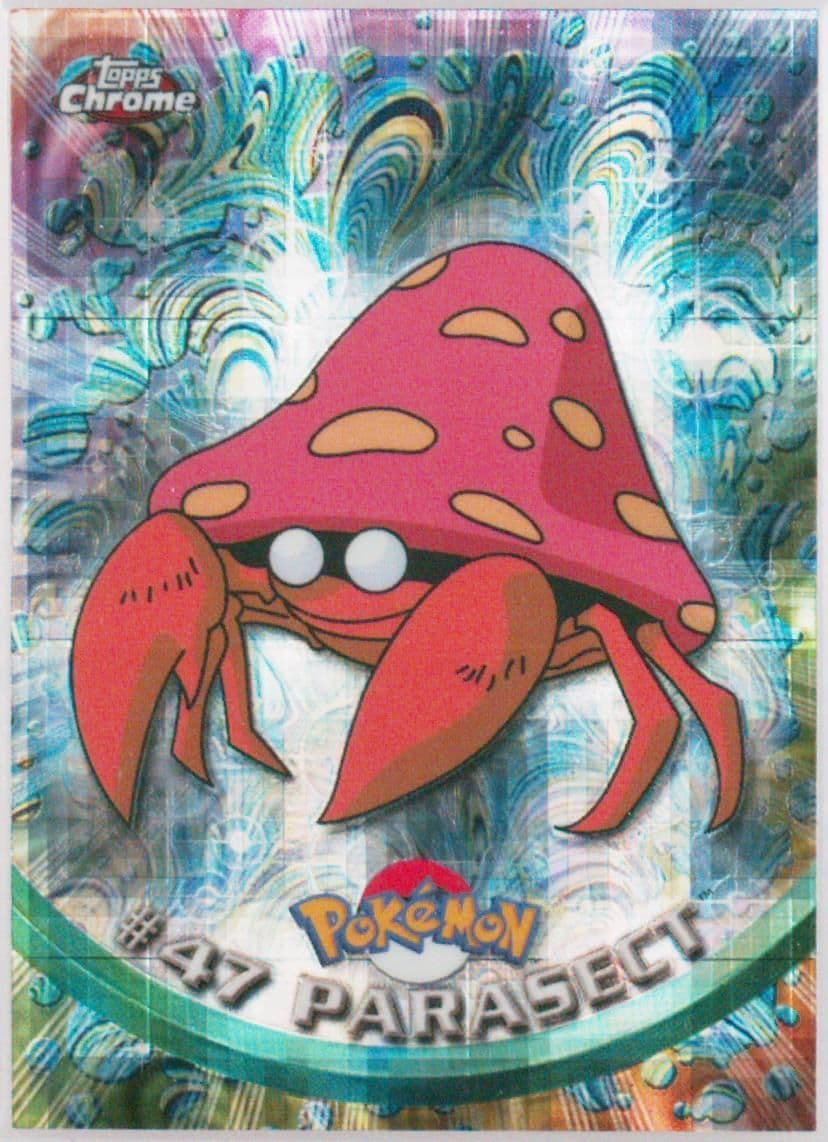 Parasect Tekno (47) 2000 Topps Chrome Pokemon T.V.