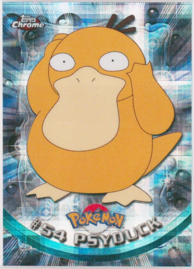 Psyduck Tekno (54) 2000 Topps Chrome Pokemon T.V.