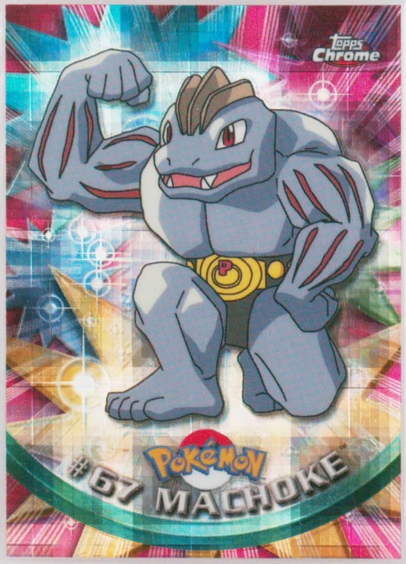 Machoke Tekno (67) 2000 Topps Chrome Pokemon T.V.